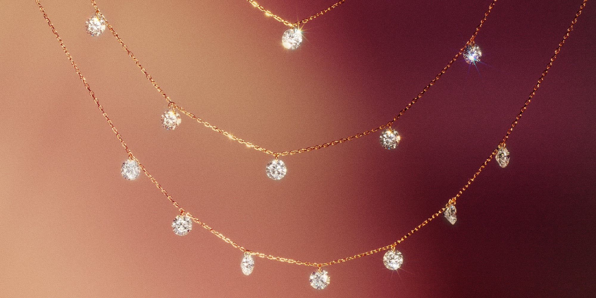 Danae Diamond Necklace and Pendants | Persée