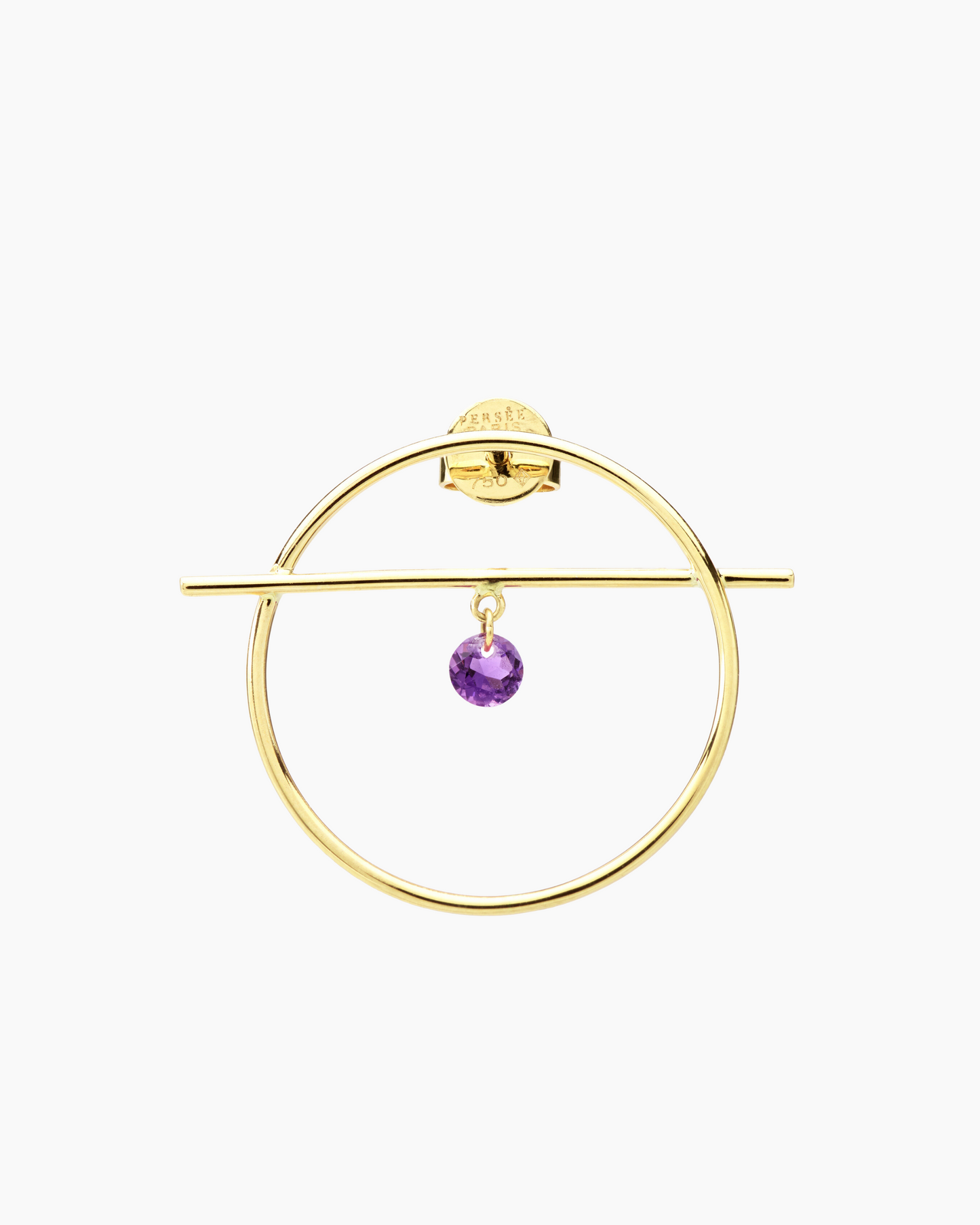 Boucle d’oreille Fibule 1 Améthyste