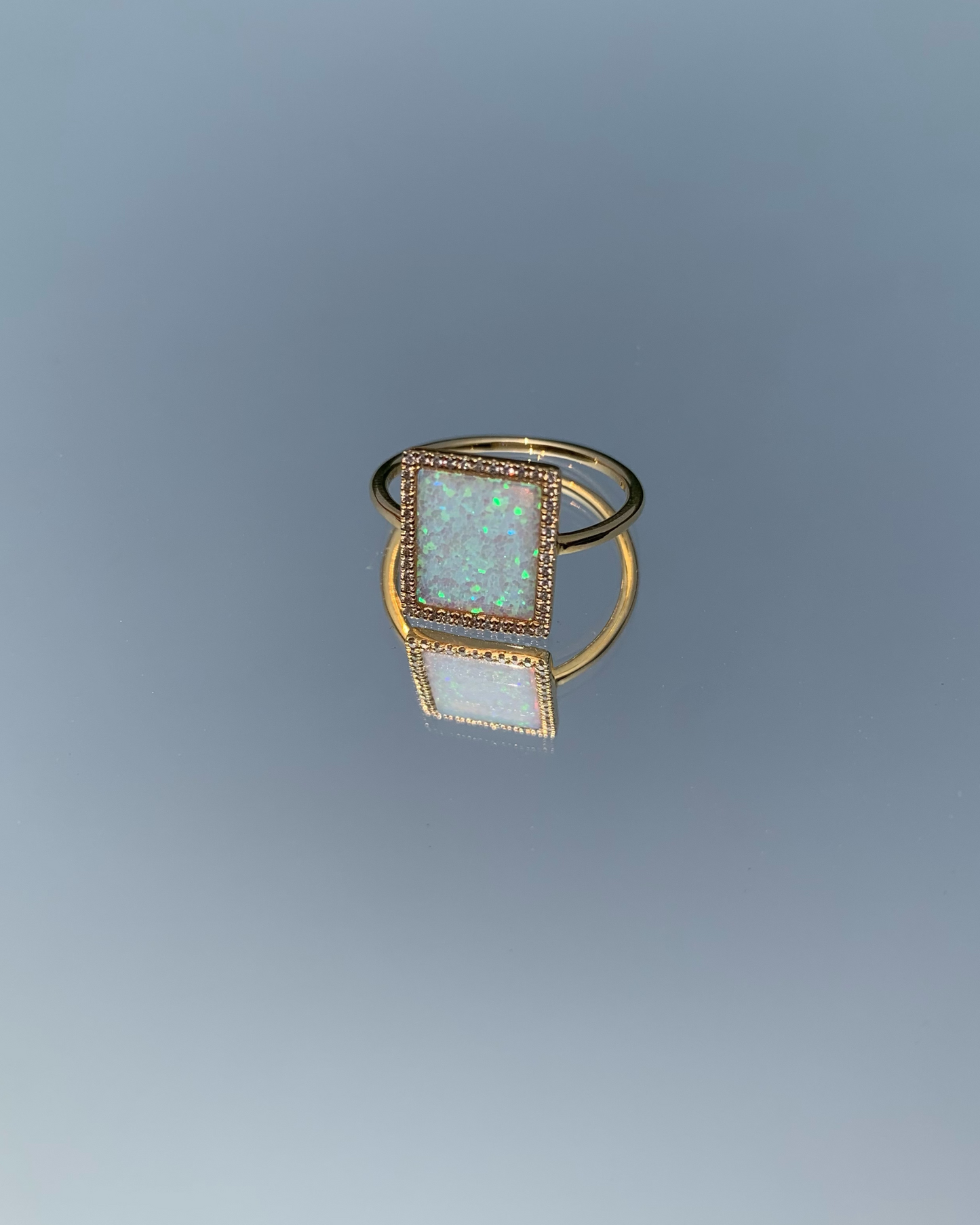 Bague Semi Precious Rectangle