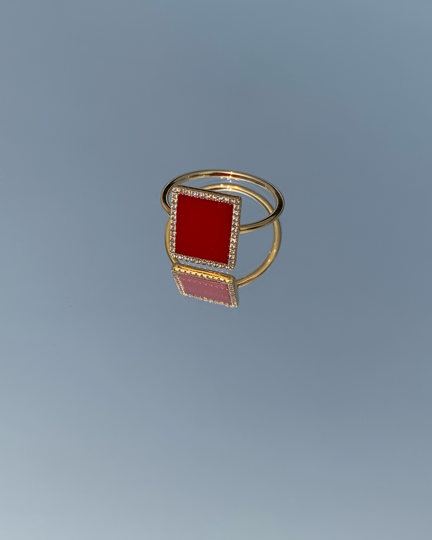Bague Semi Precious Rectangle