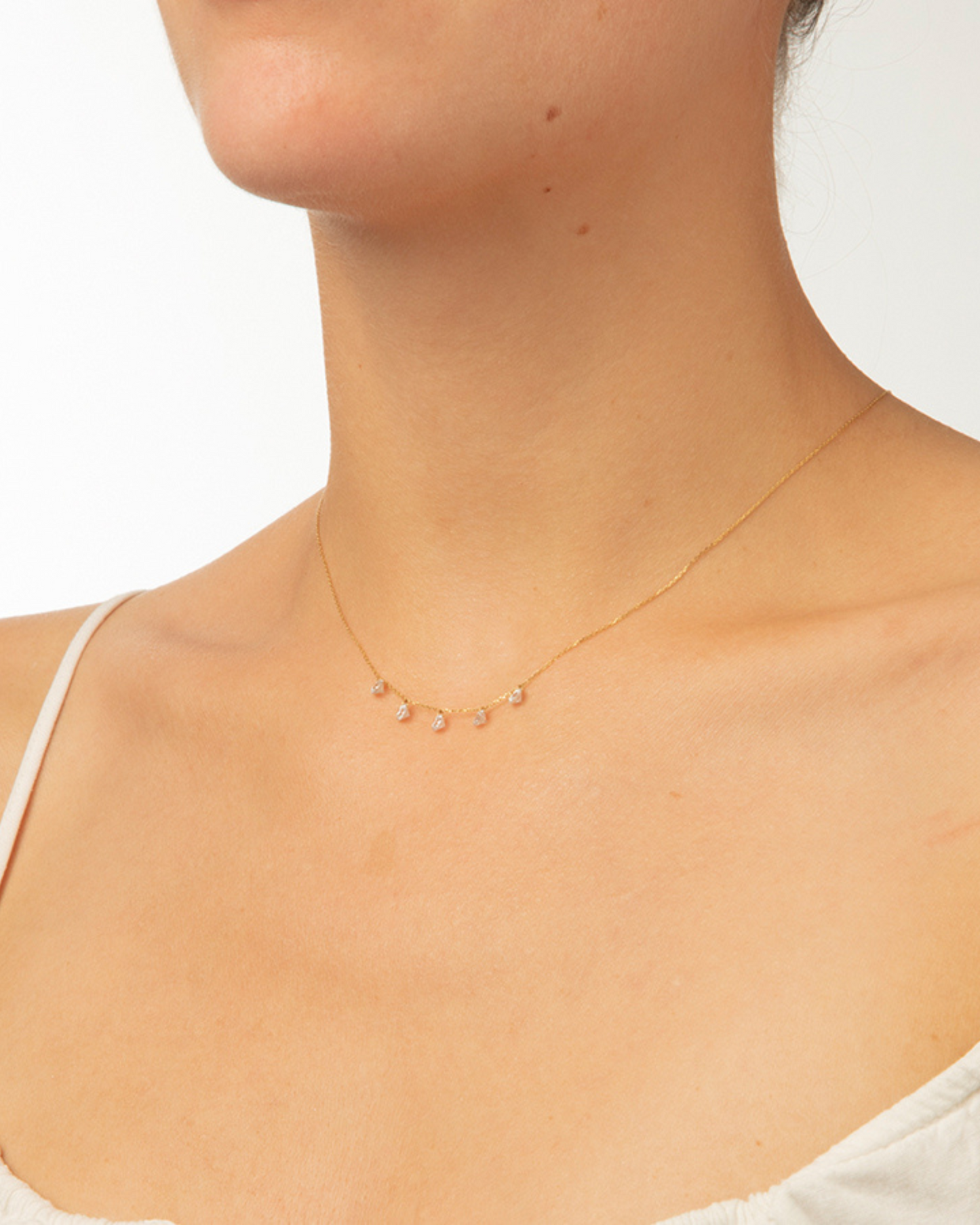 Collier Danaé cinq diamants 1,20 cts
