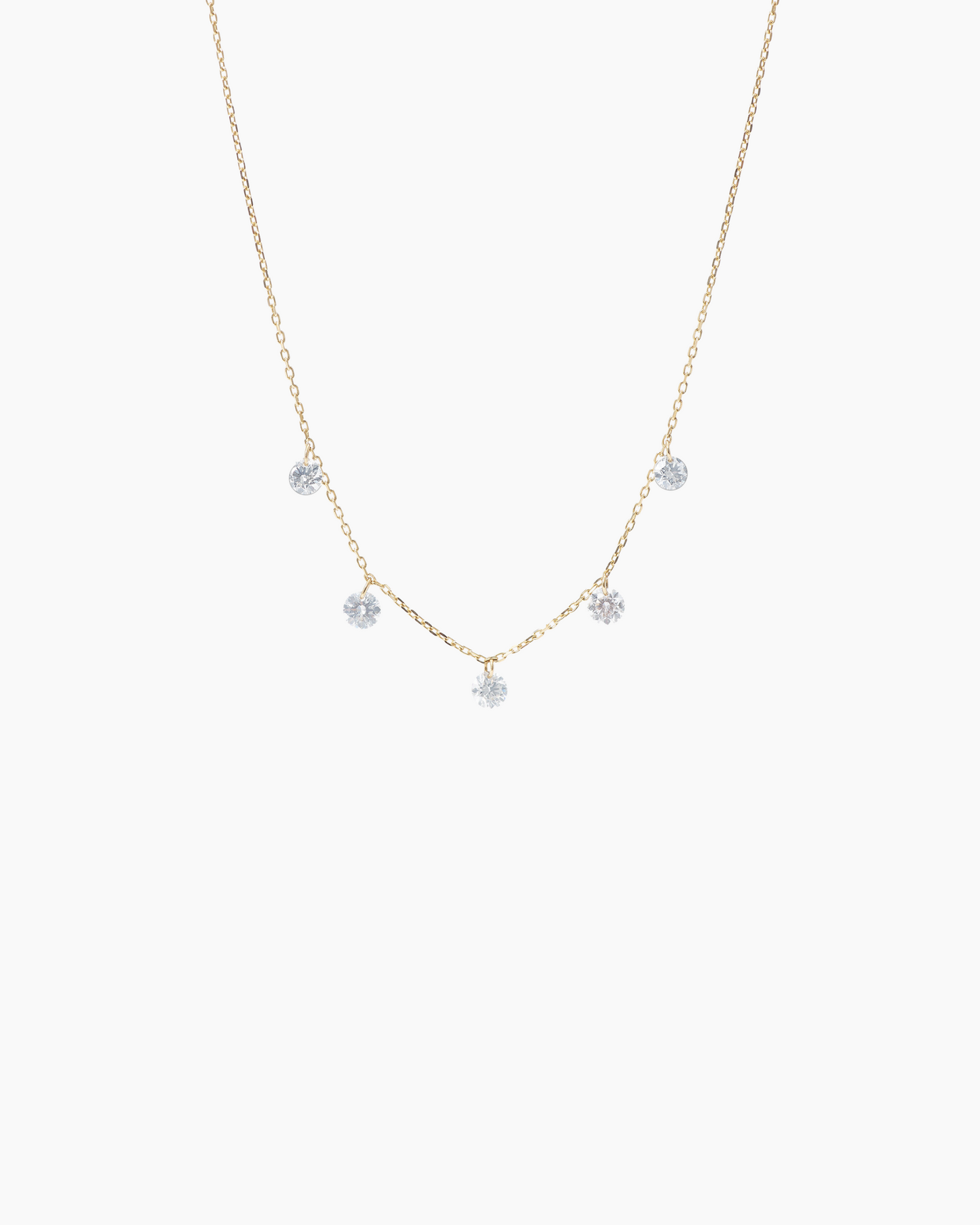 Collier Danaé cinq diamants 1,20 cts