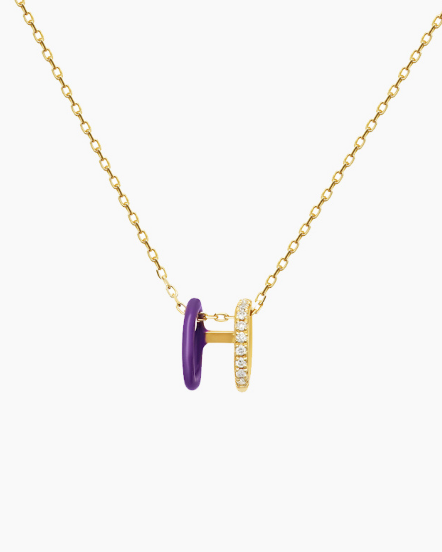 Collier Enamel Zeus violet