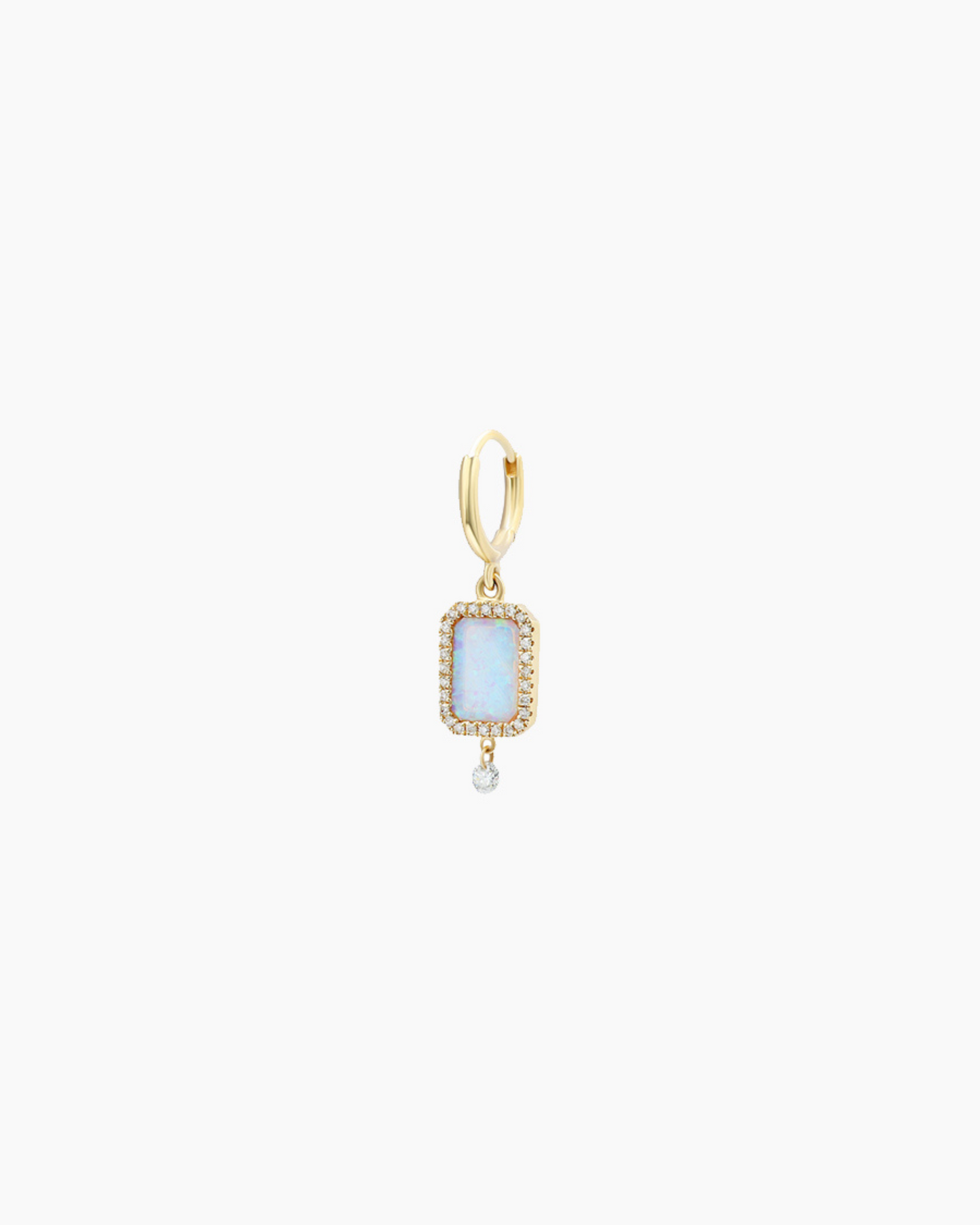 Piercing Semi Precious Opale blanche