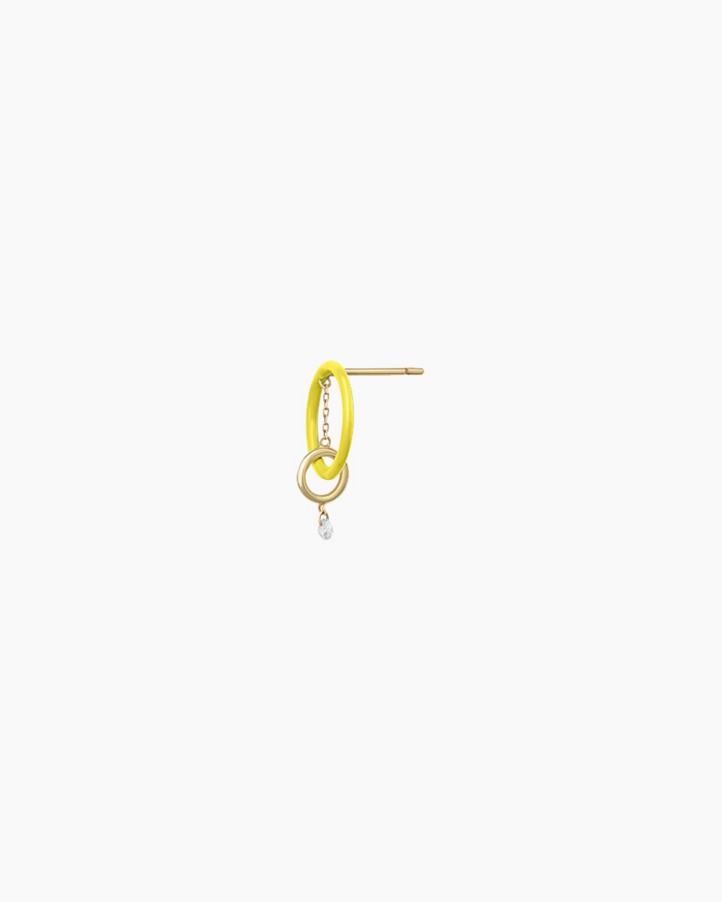 Boucles d'oreilles Enamel Orbite jaune