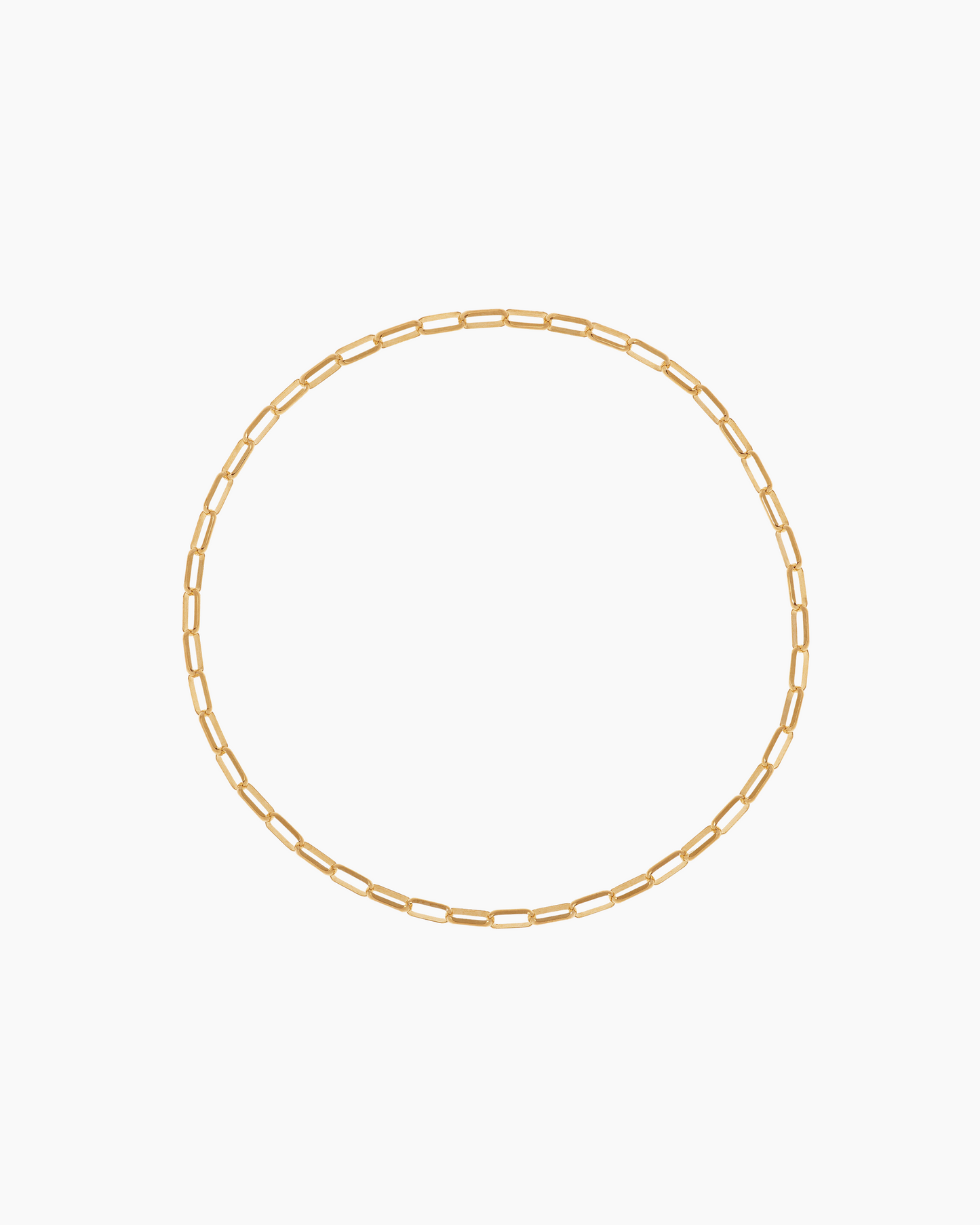 Bracelet maillon long ovale 9K