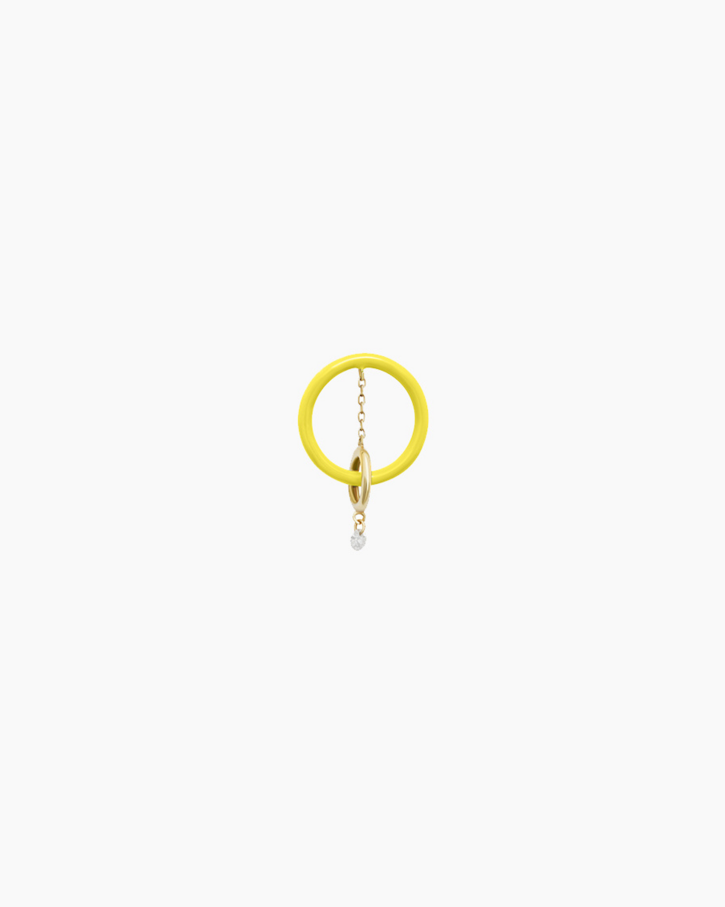 Boucles d'oreilles Enamel Orbite jaune