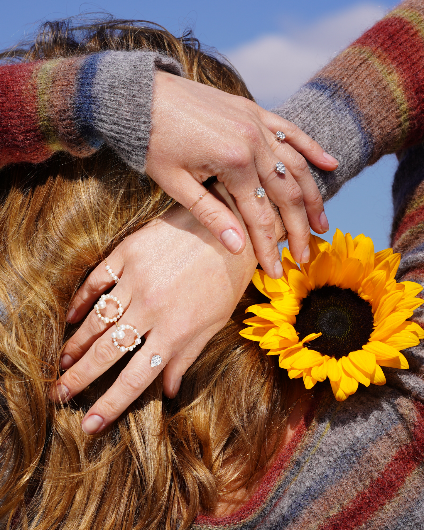 Bague Perlée