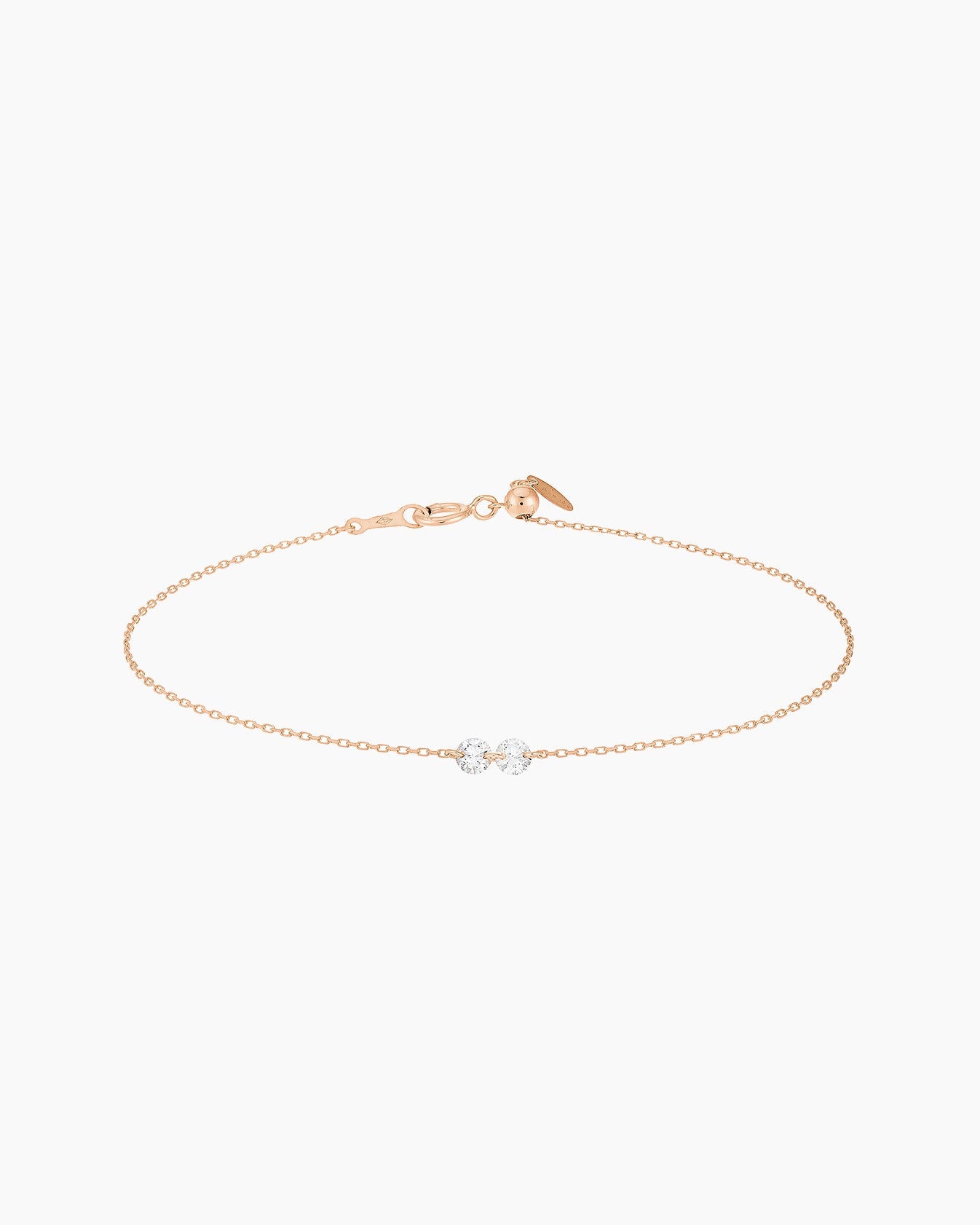 Bracelet Danaé deux diamants ligne