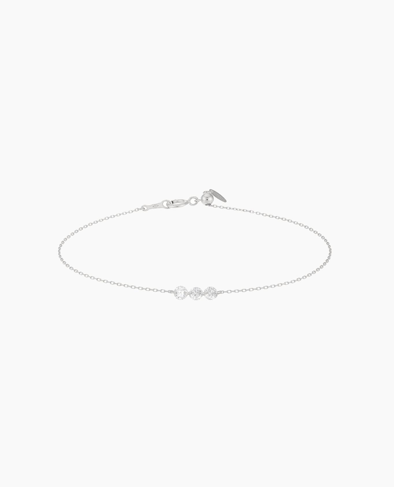 Bracelet Danaé trois diamants ligne