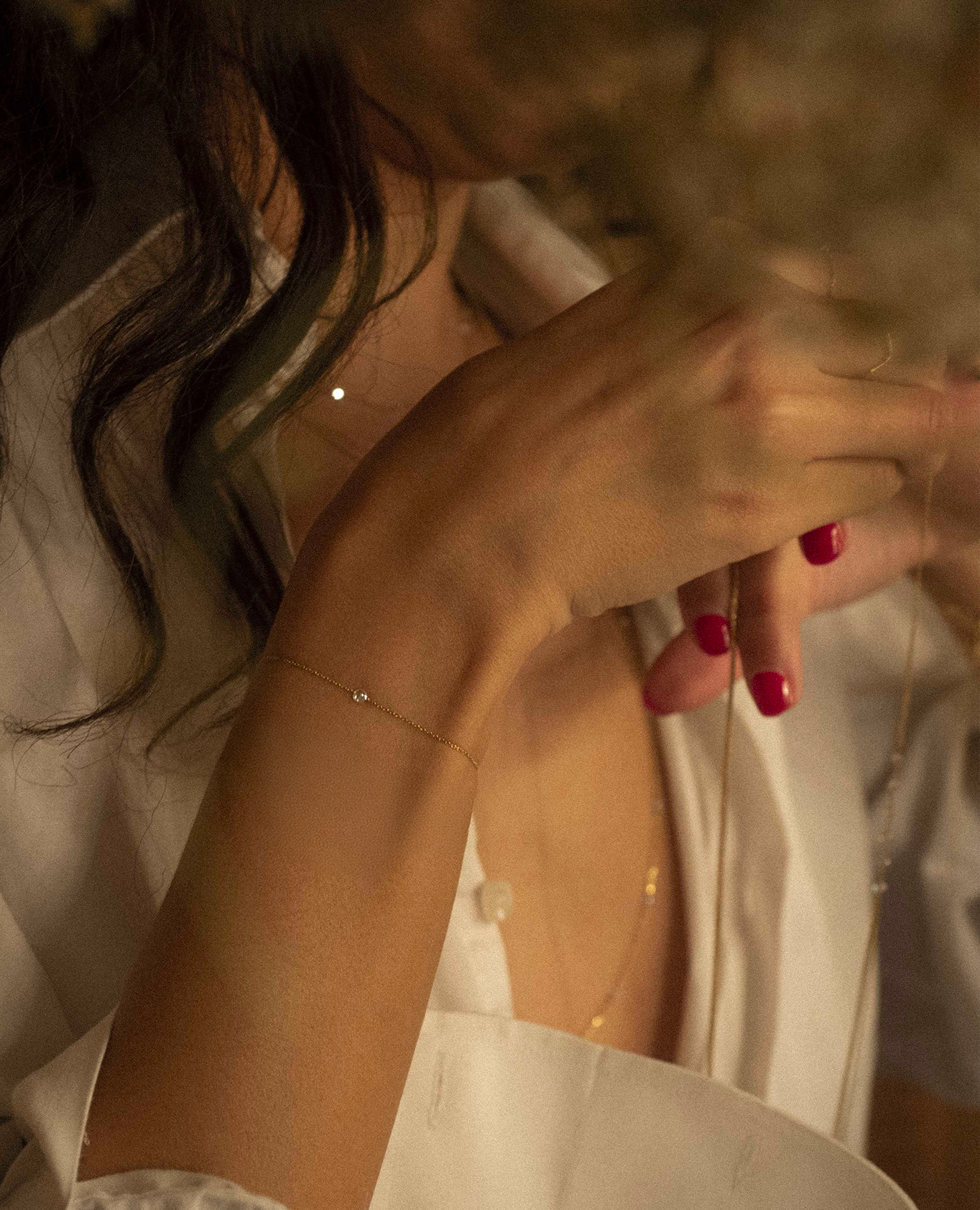 Bracelet Danaé un diamant ligne