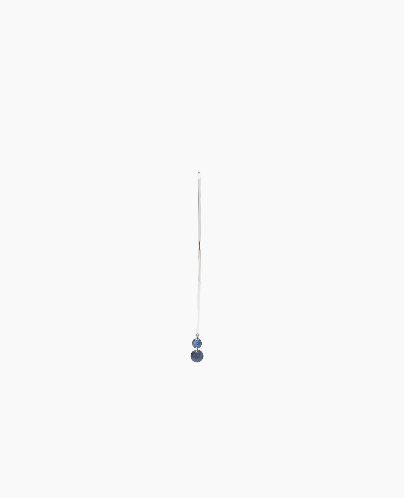 Colette rigid earring with 2 white gold sapphires