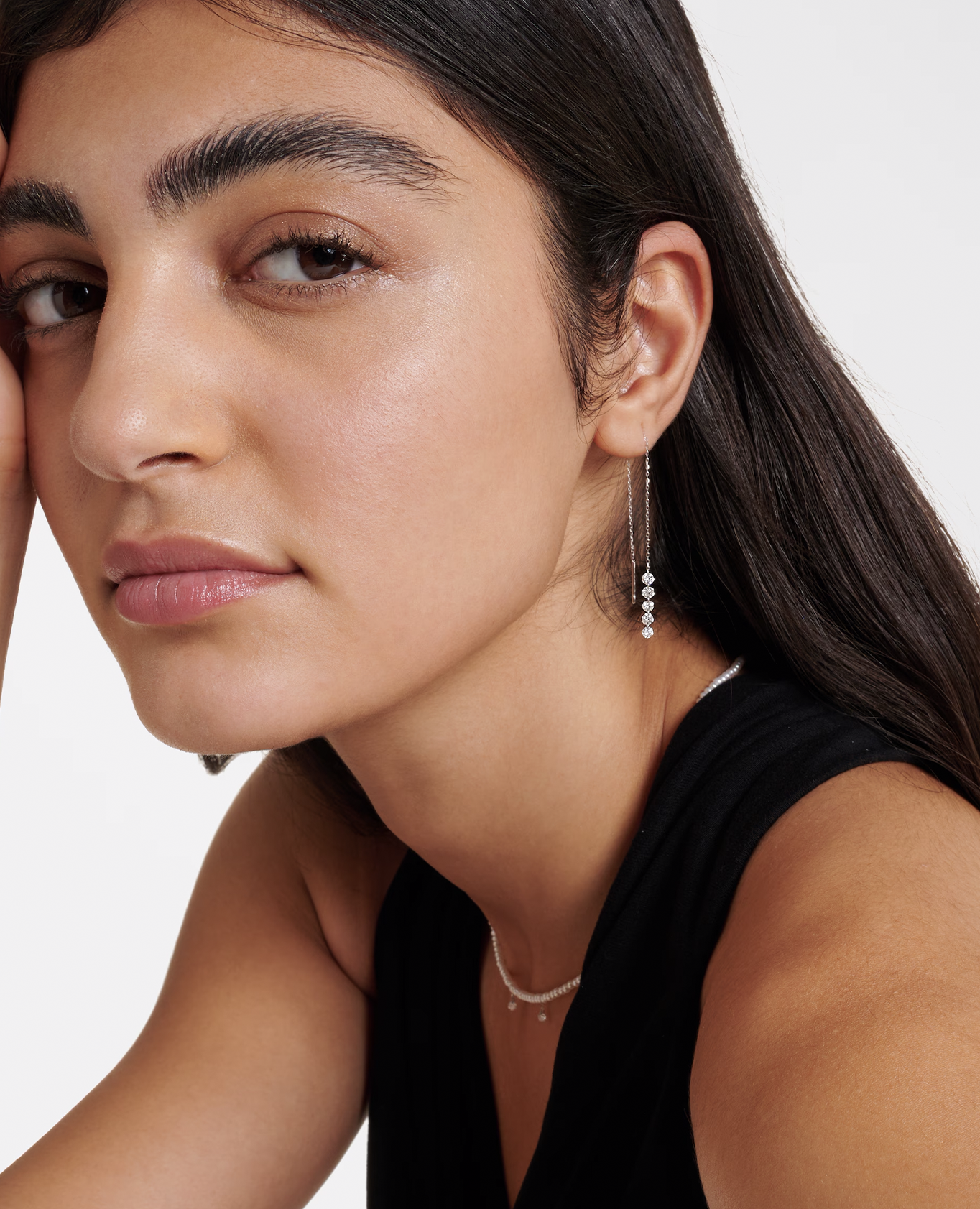 Mono Boucle d'oreille Danaé cinq diamants