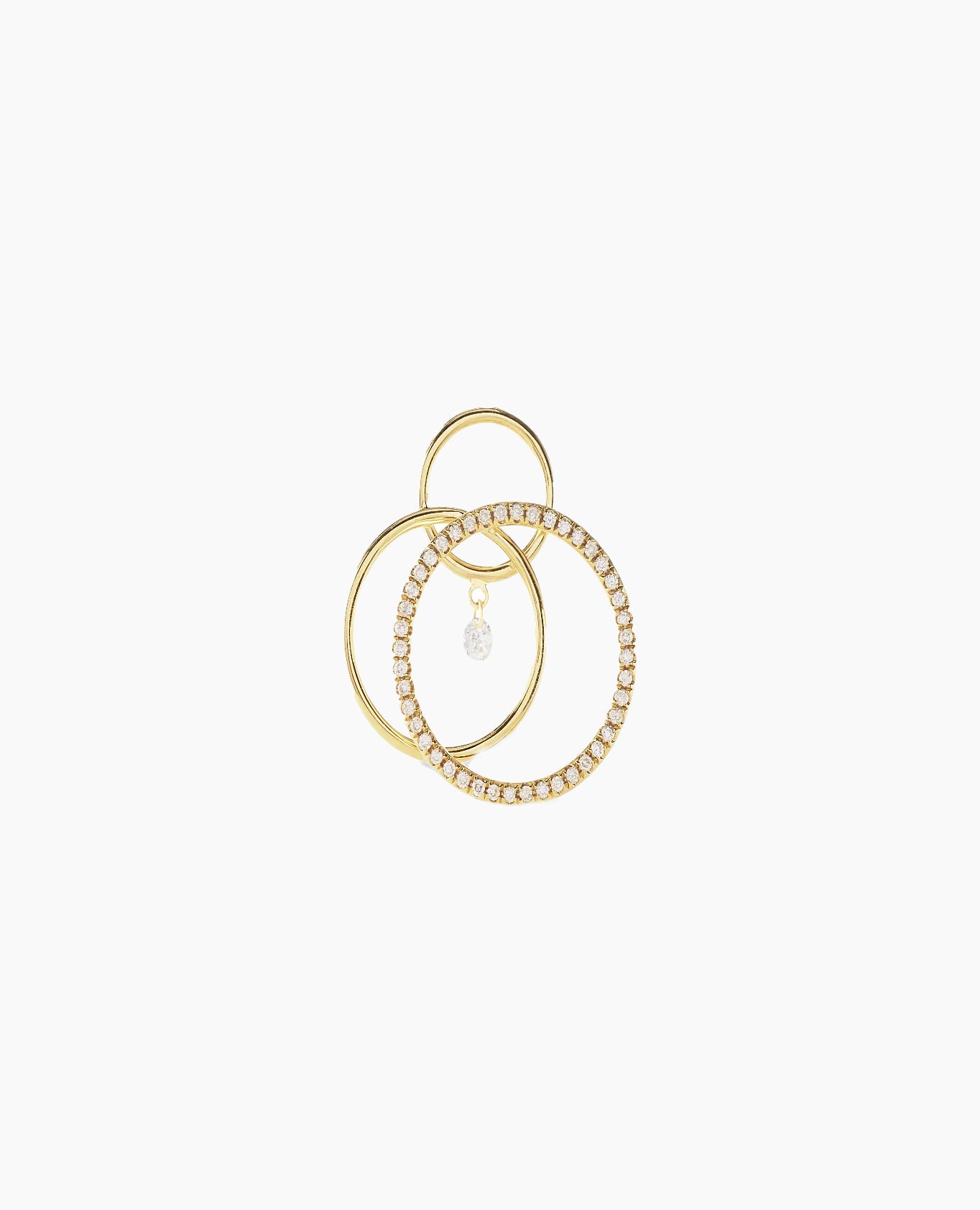 Boucle d'oreille Tourbillon diamants
