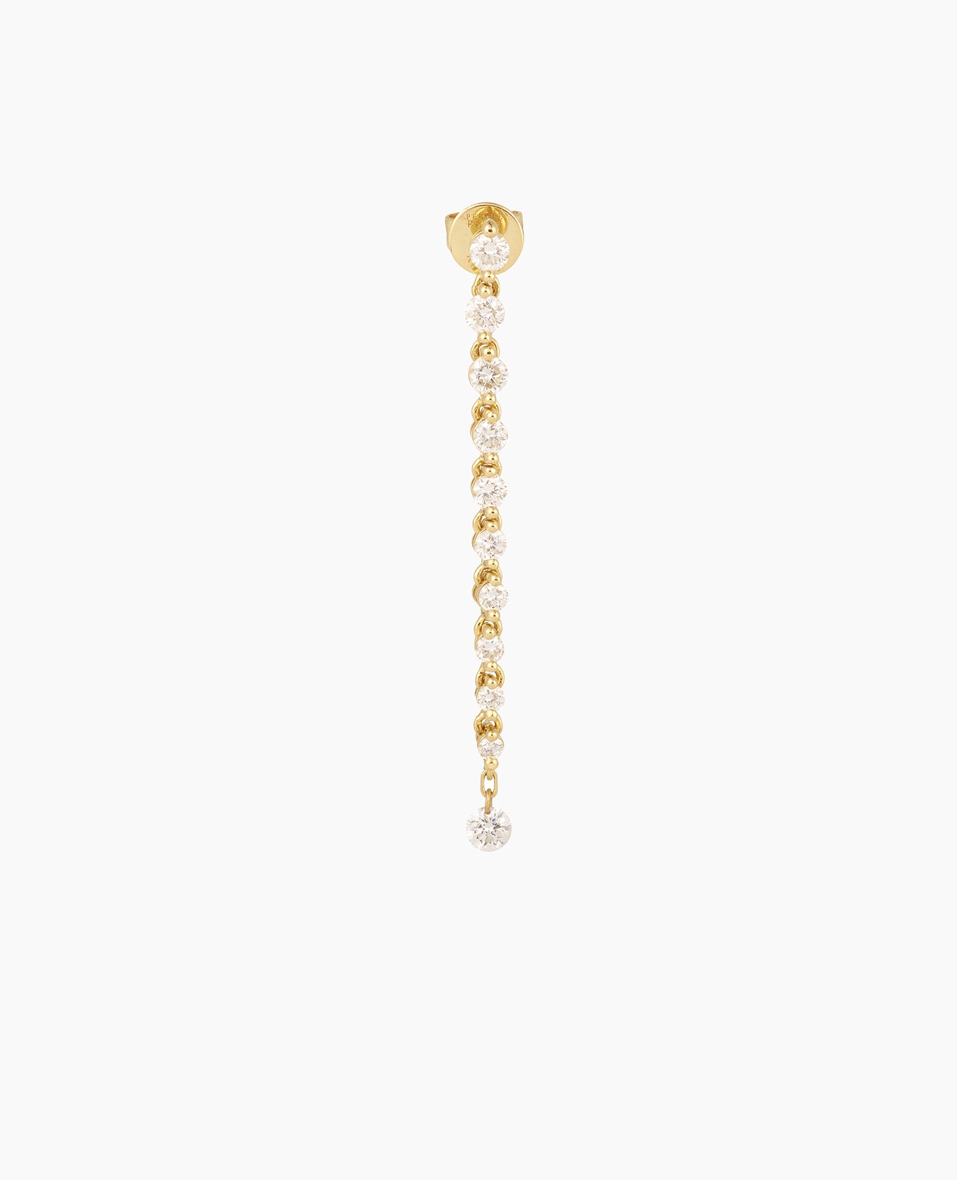 Boucle d'oreille Tennis Ligne