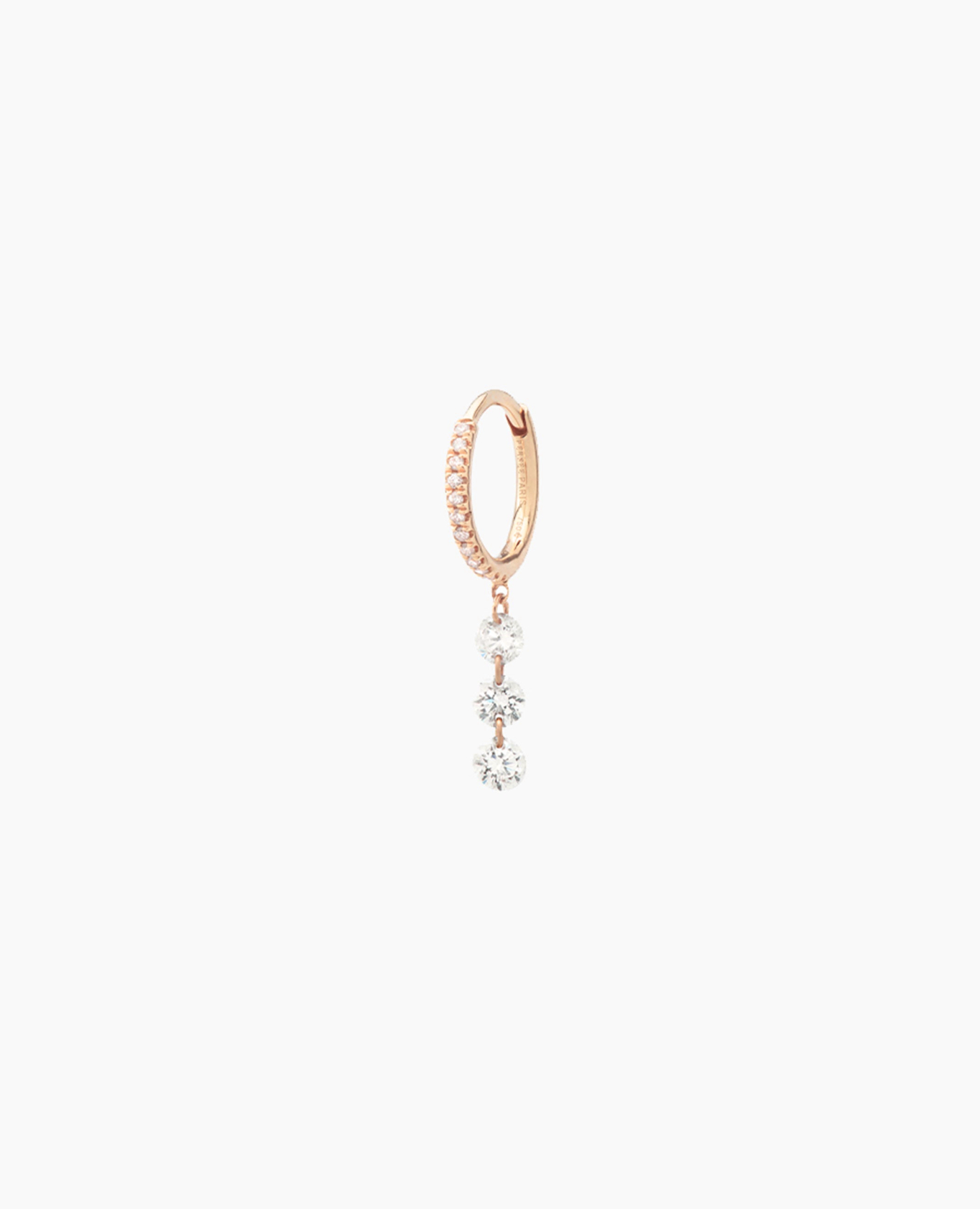 Piercing Danaé trois pavé diamants