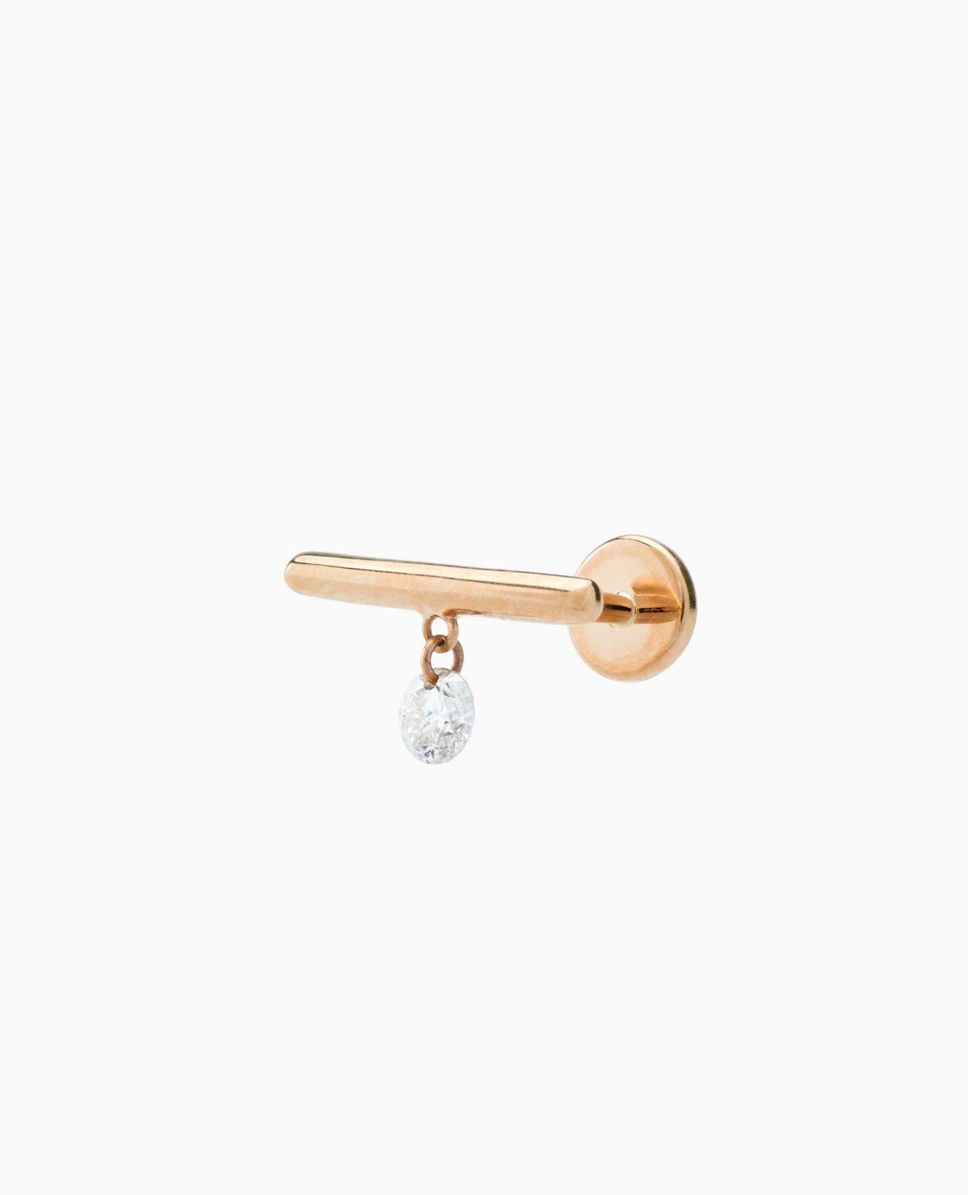 Piercing mini barre un diamant