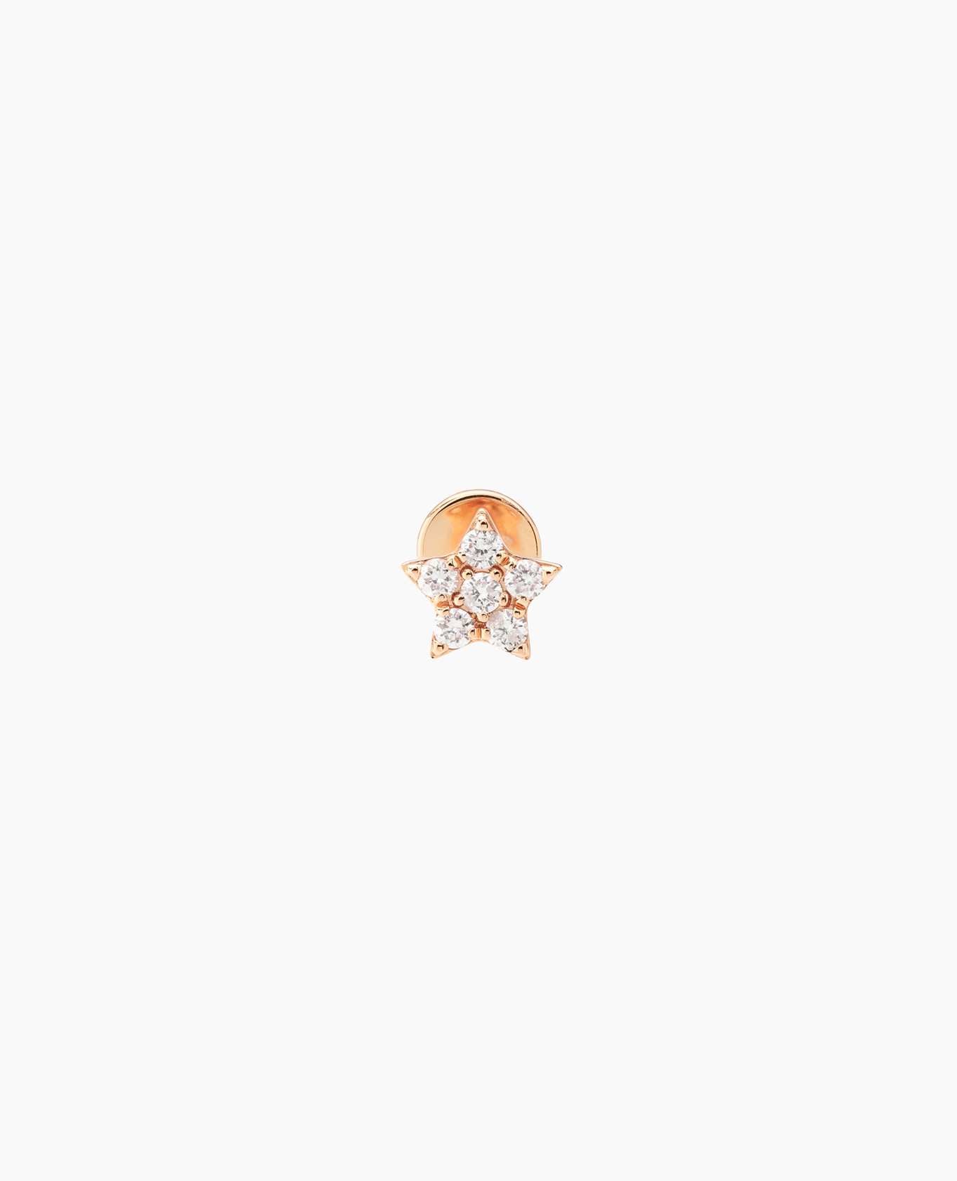 Piercing mini étoile pavé