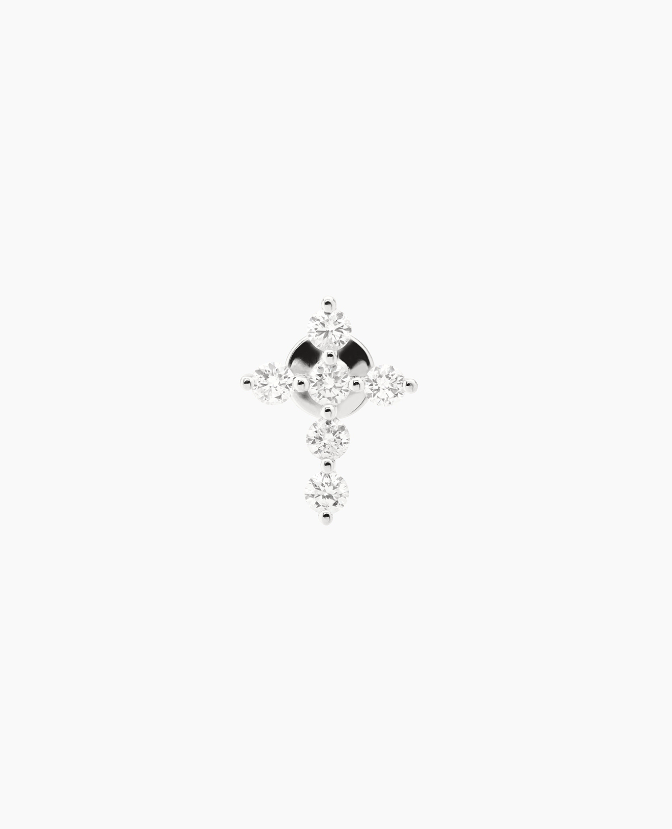 Piercing mini croix pavé