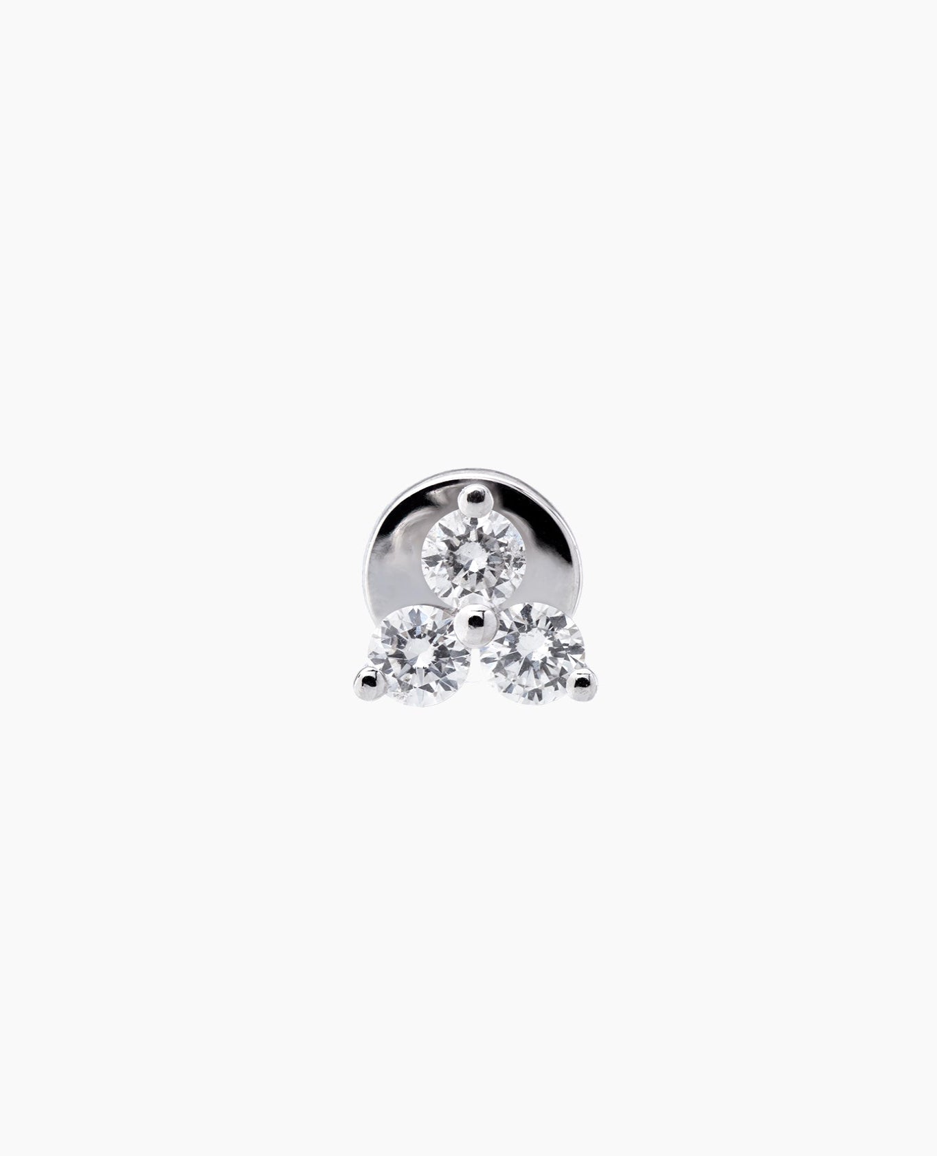 Piercing mini Triangle Blanc