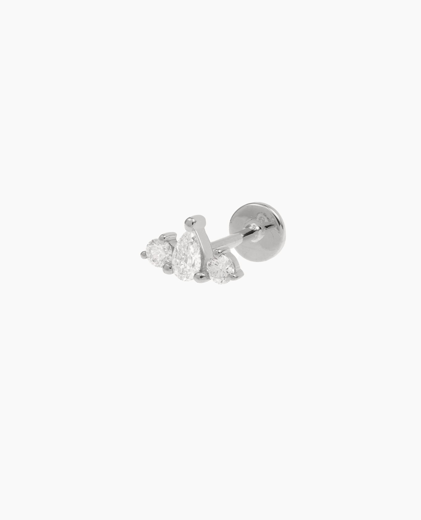 Piercing Trio diamants poire et rond