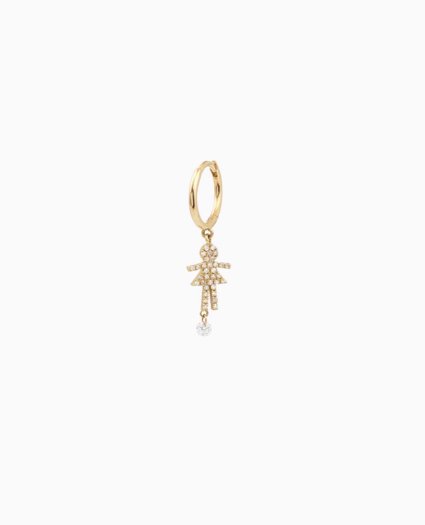 Boucle d'oreille Séléné Girl Jaune