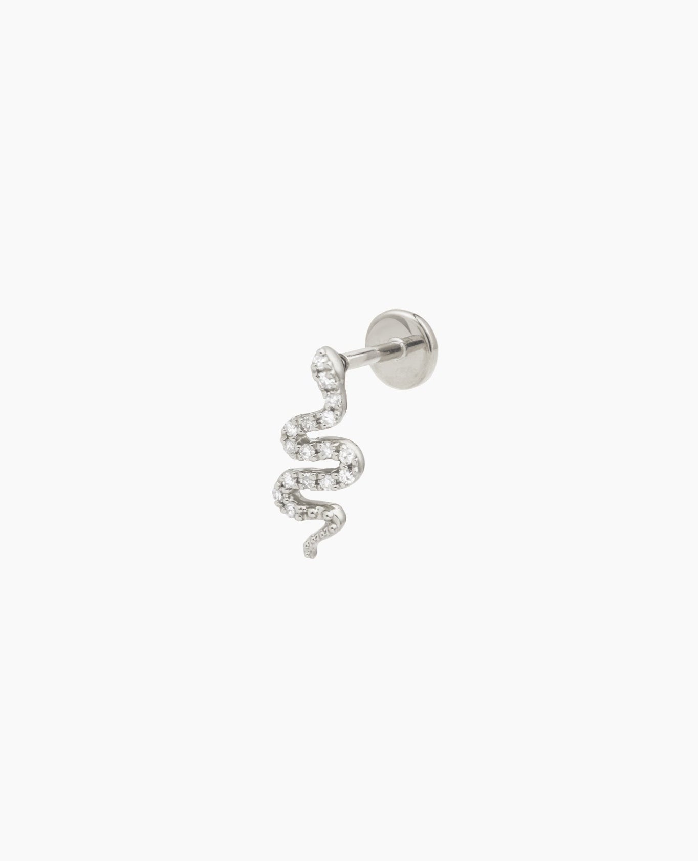 Piercing Séléné Serpent Blanc