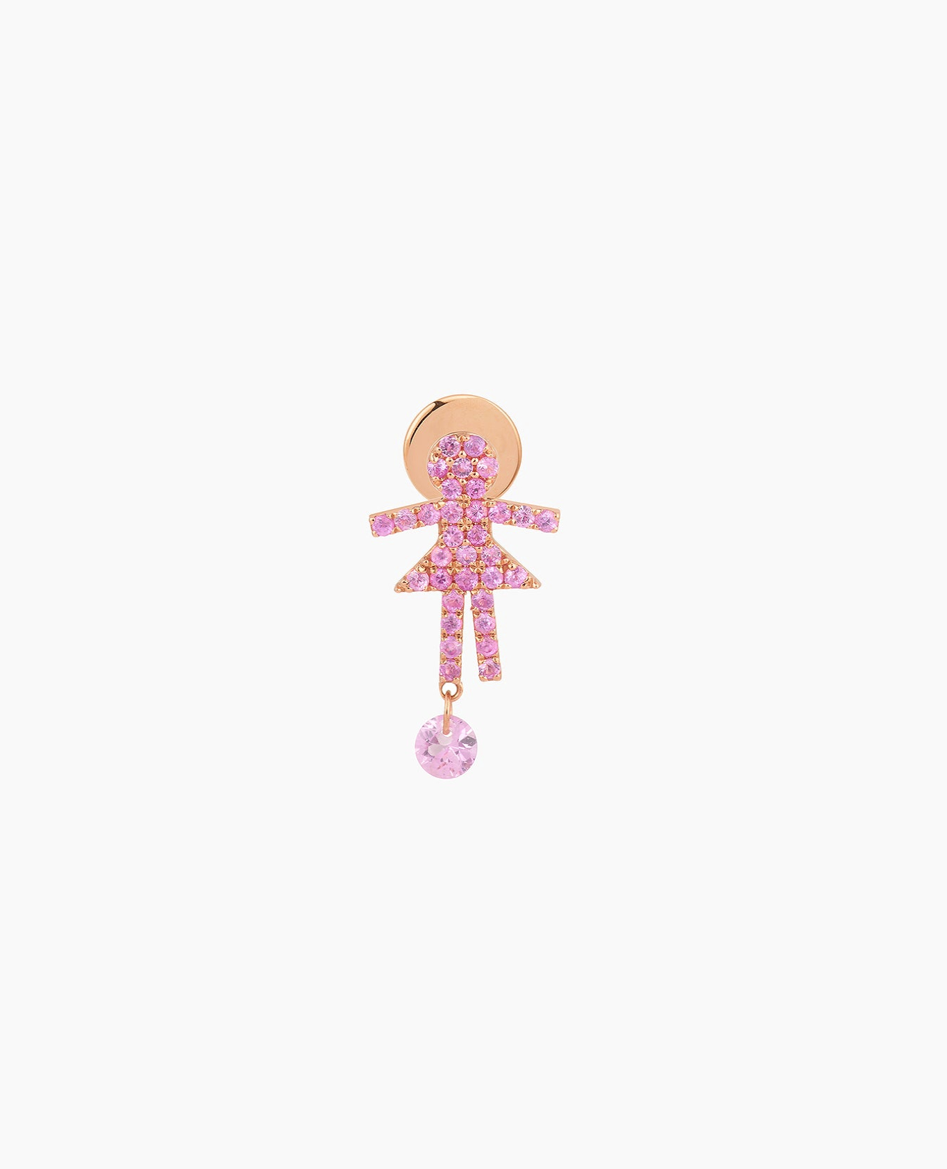 Piercing Séléné Girl Saphir Rose