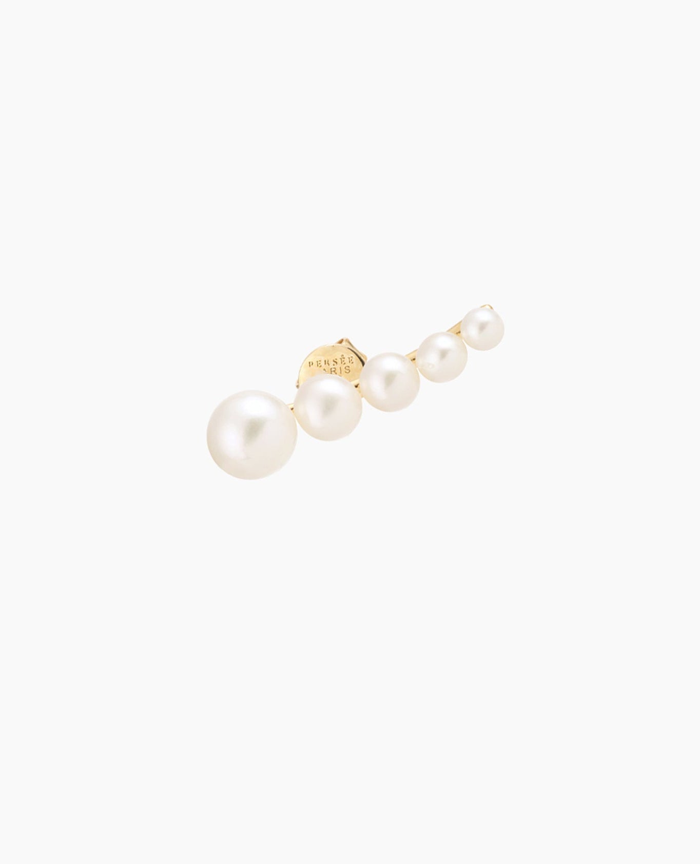 Mono Boucle d'oreille Aphrodite 5 perles Jaune