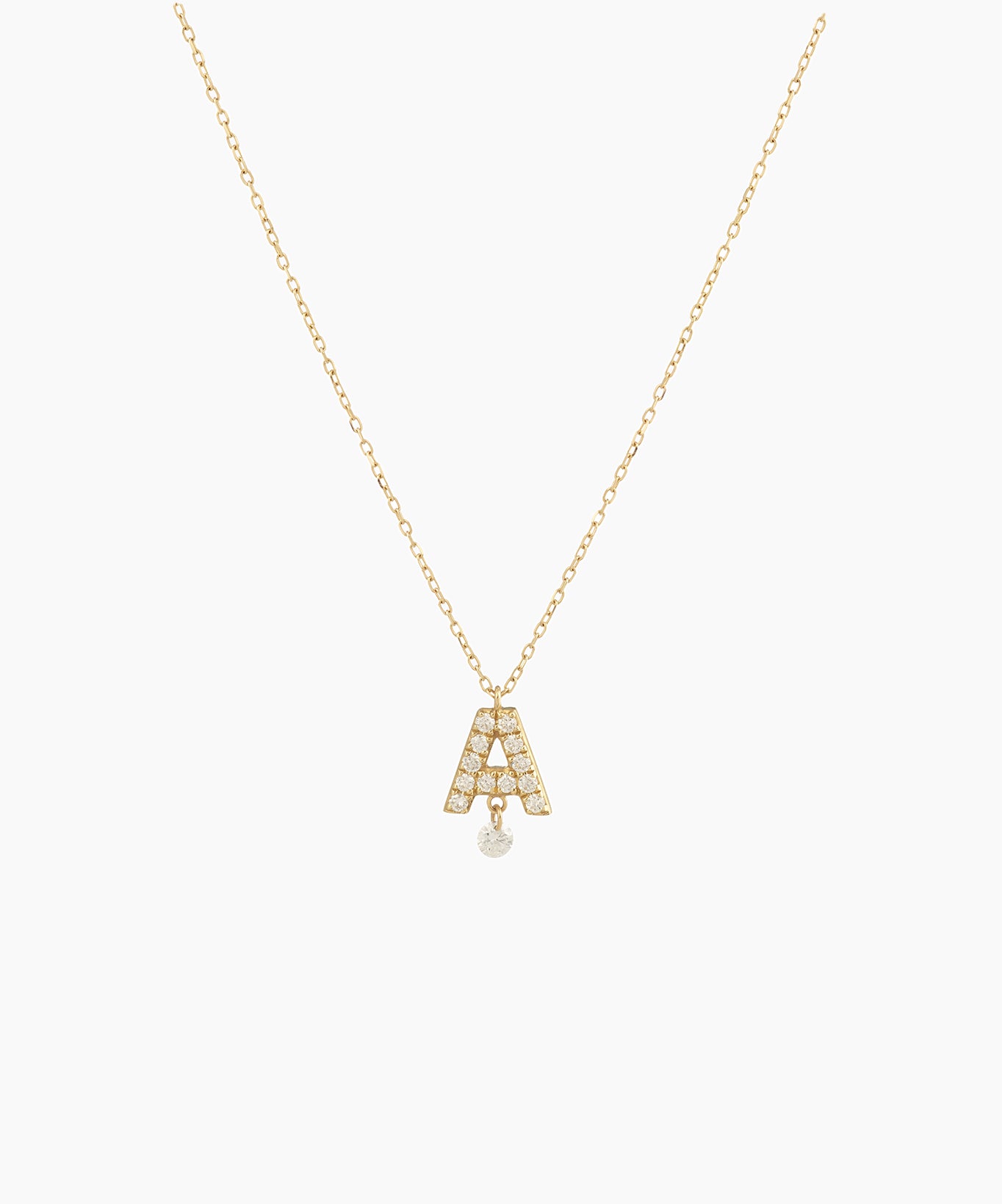 Collier Alphabet Pavé diamants