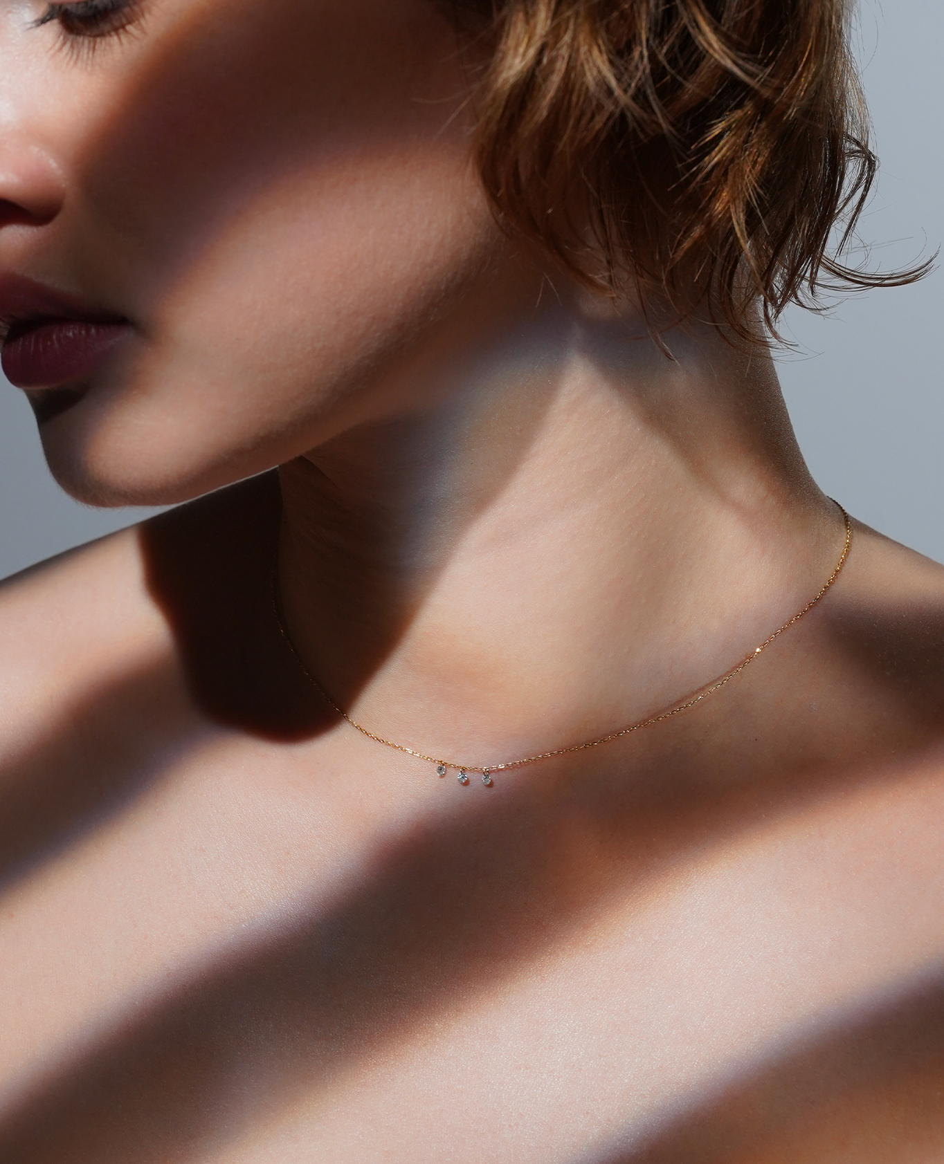 Collier Danaé trois diamants