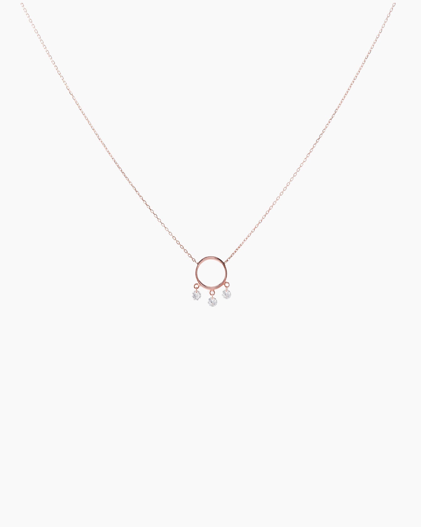 Helios three diamond necklace