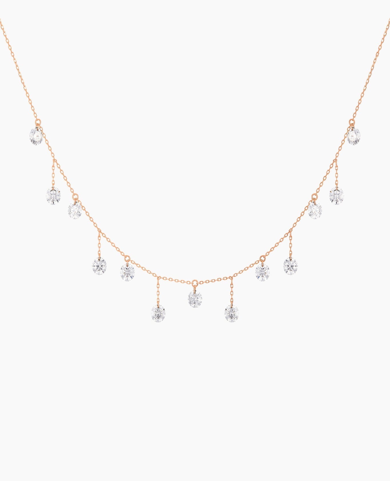 Danaé necklace with thirteen diamonds, 3.00 carats