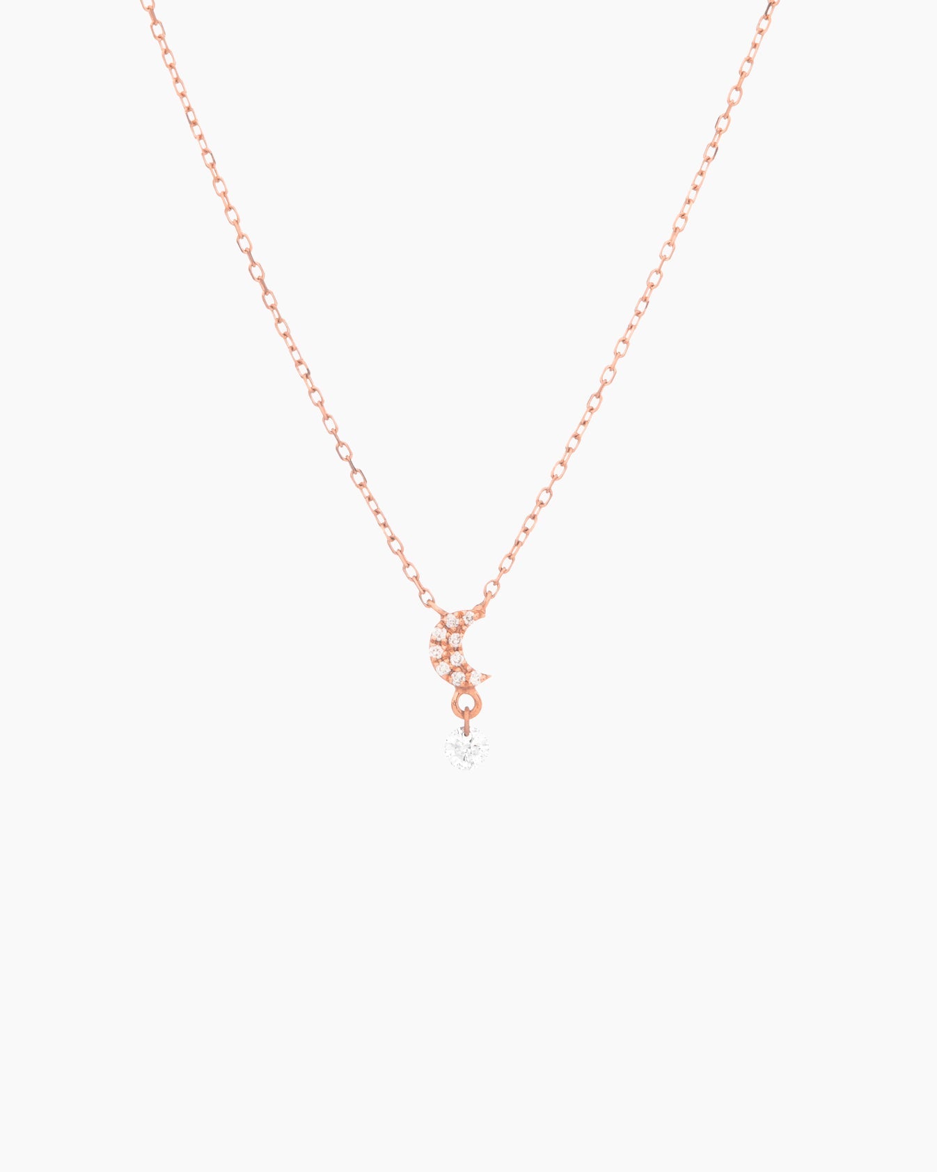 Pavé Moon Symbols Necklace