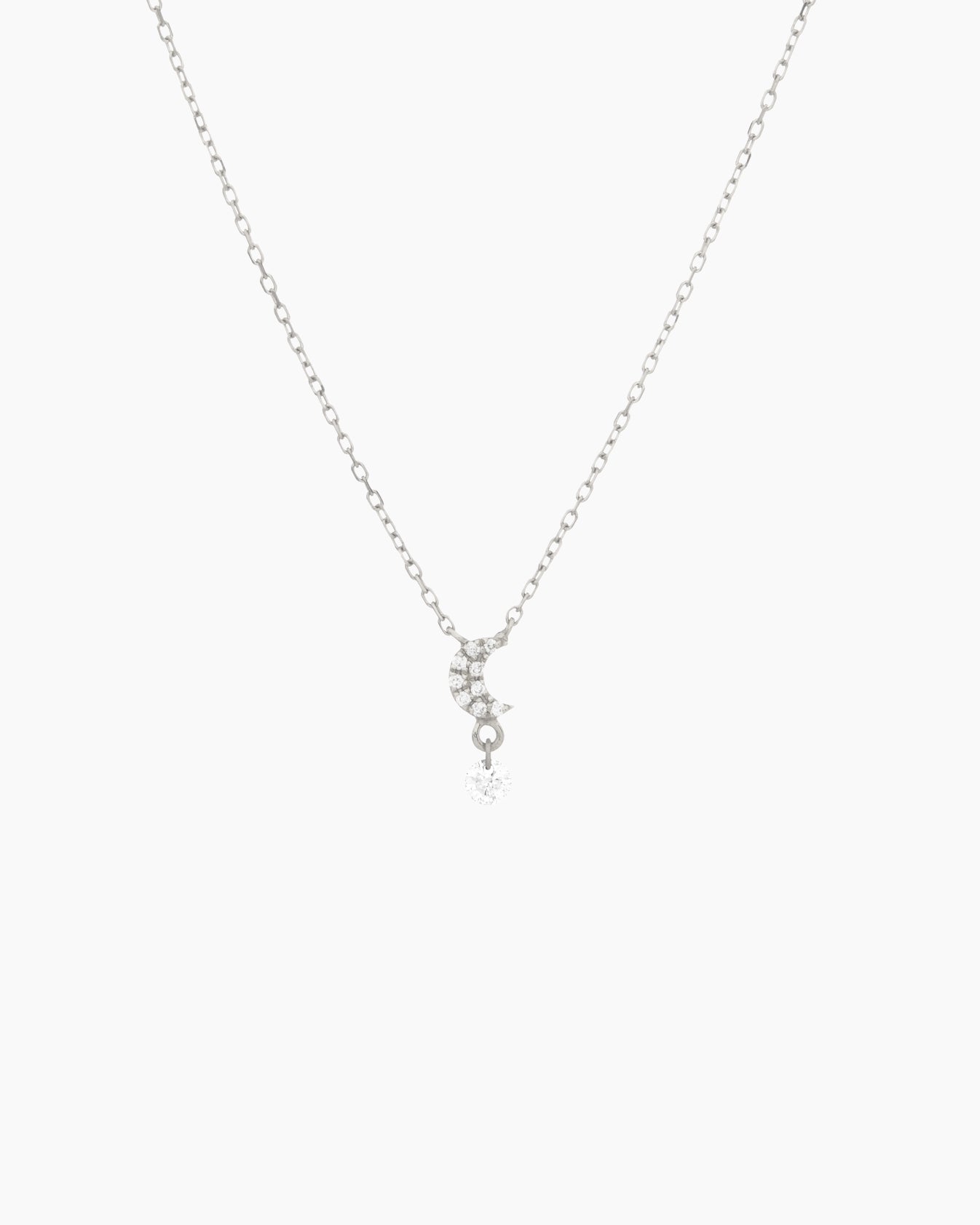 Pavé Moon Symbols Necklace