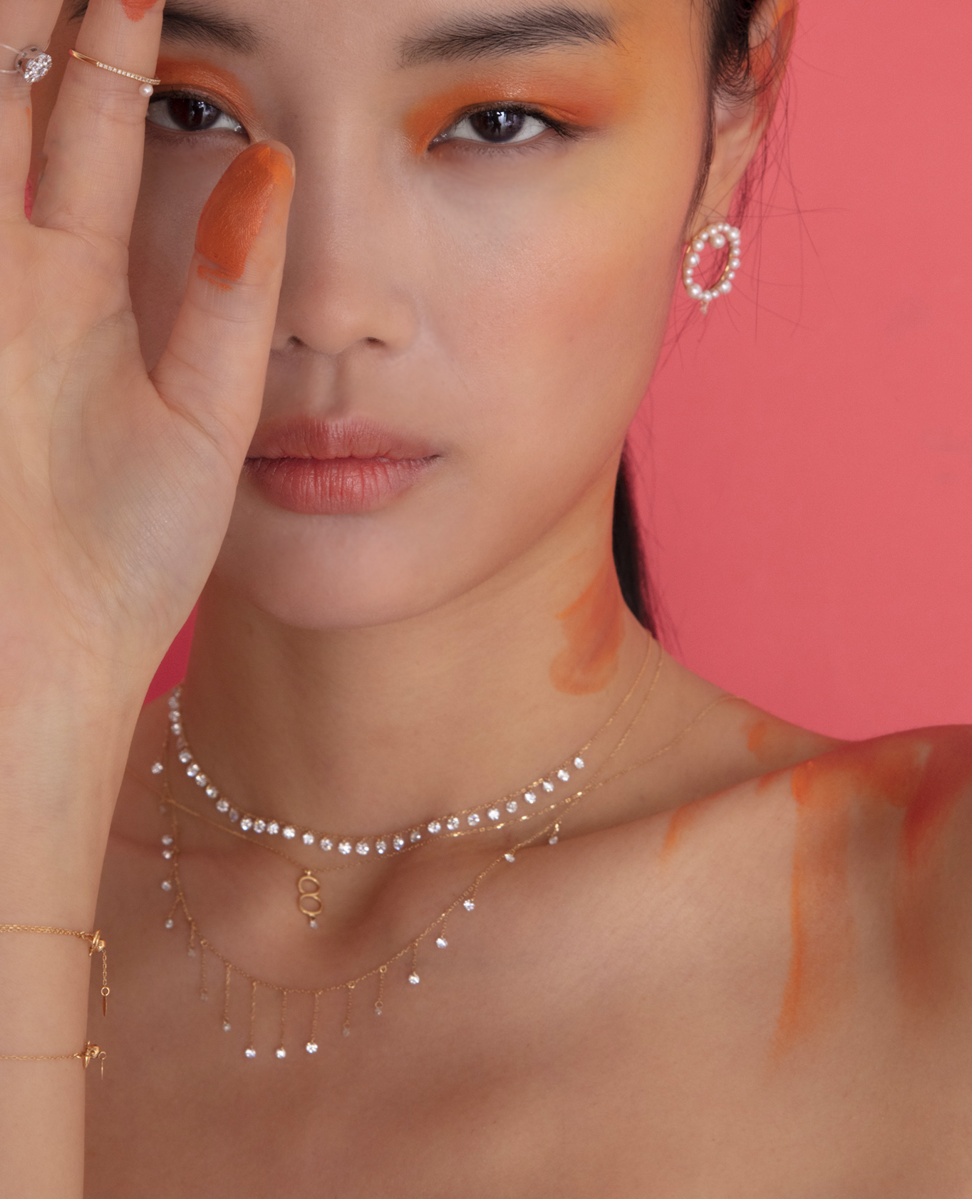 Collier La foule dix-sept diamants