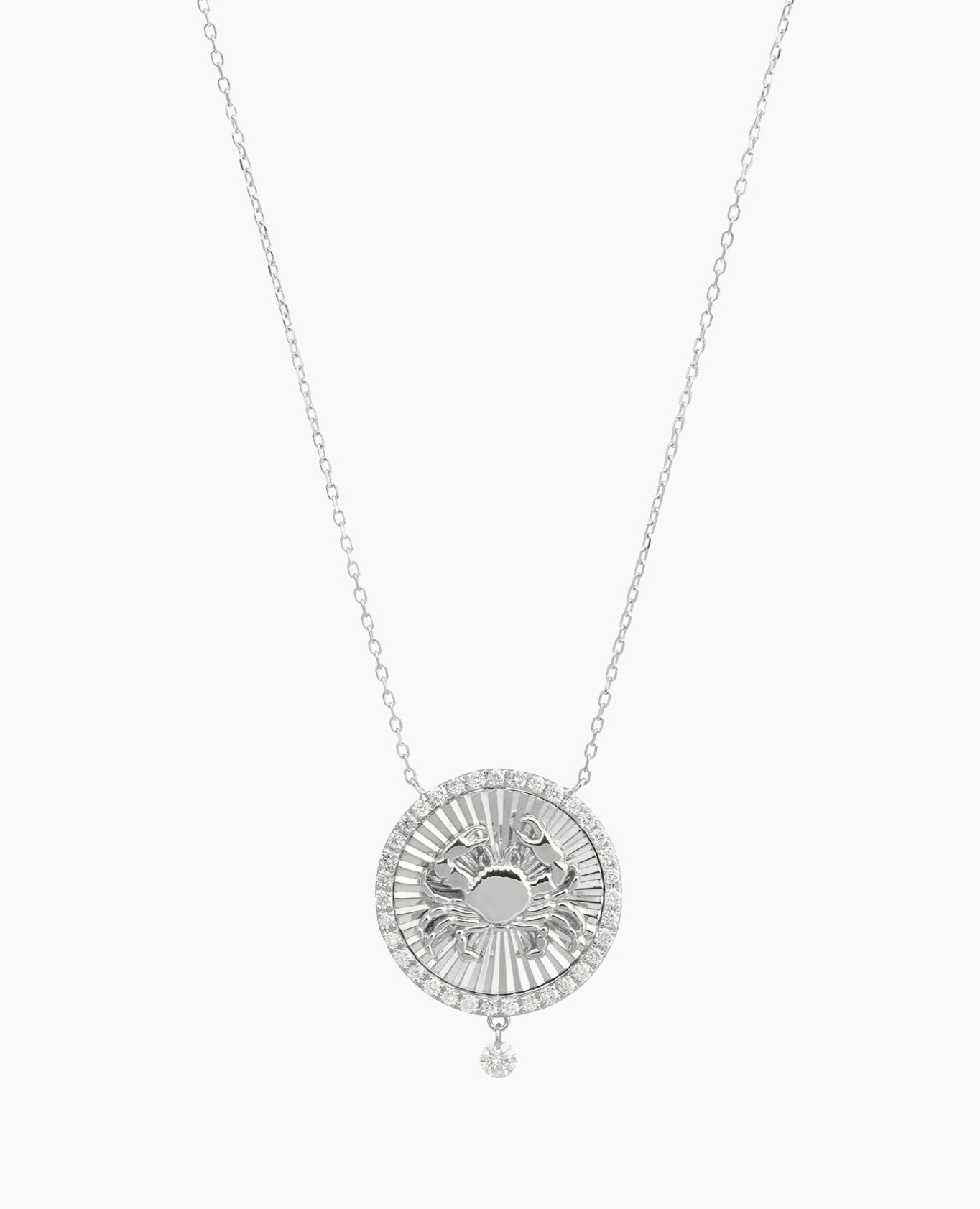 Collier Céleste Médaillon Cancer