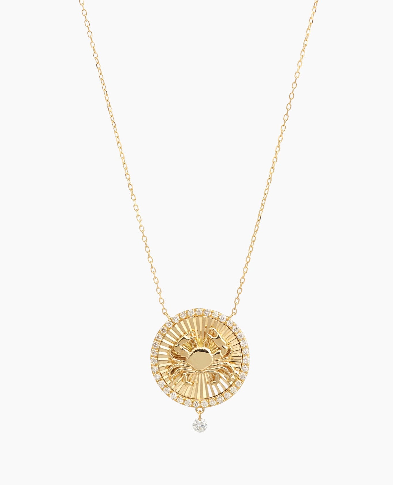 Collier Céleste Médaillon Cancer