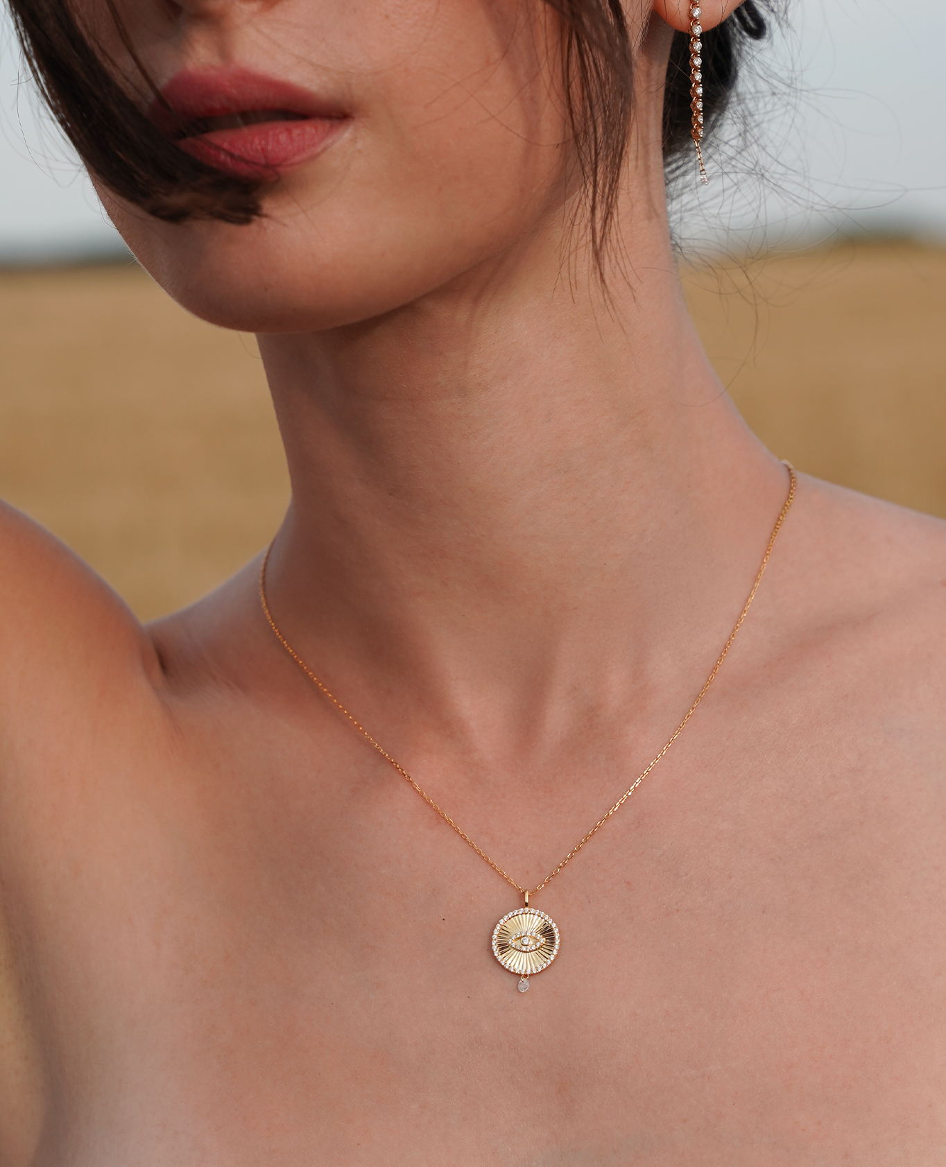 Collier Porte Bonheur Œil