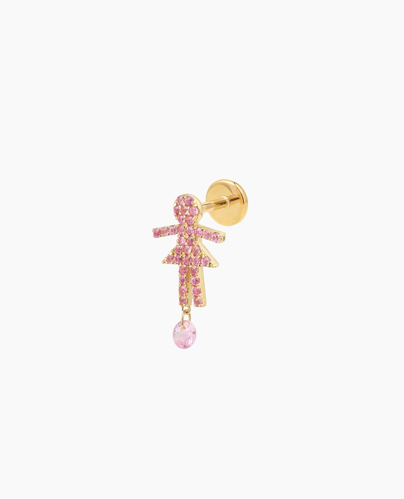 Piercing Séléné Girl Saphir rose