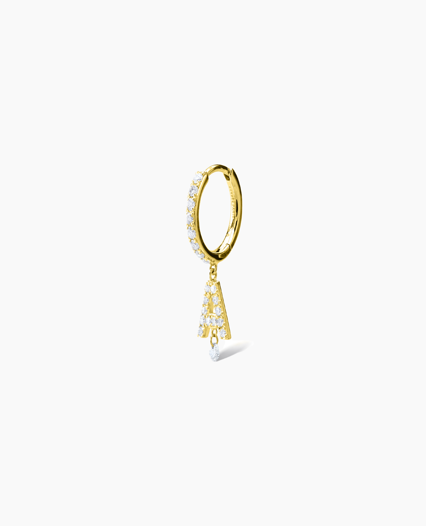 Piercing Alphabet Pavé Or