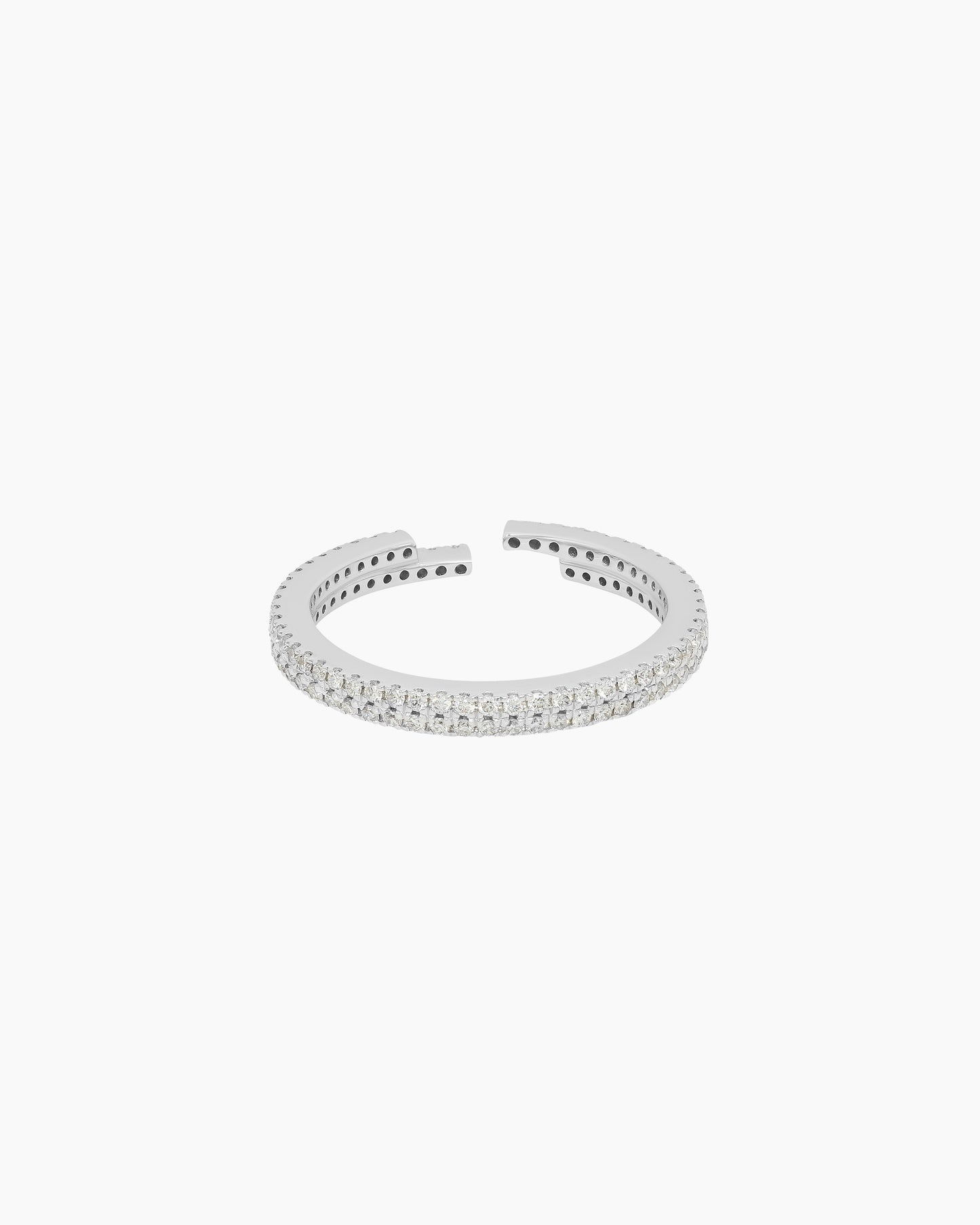 Alliance Danaé Pavée Or blanc