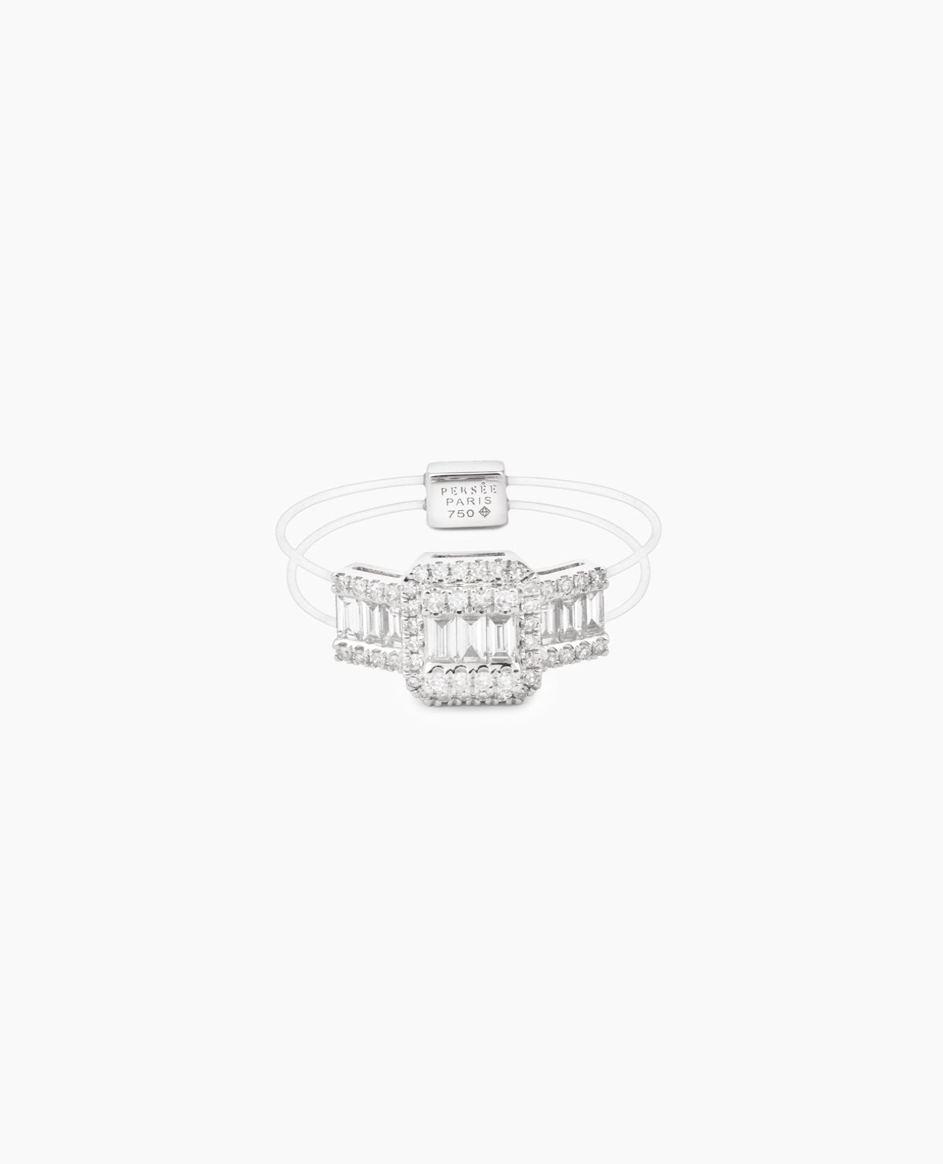 Bague Floating Triple Baguette diamants