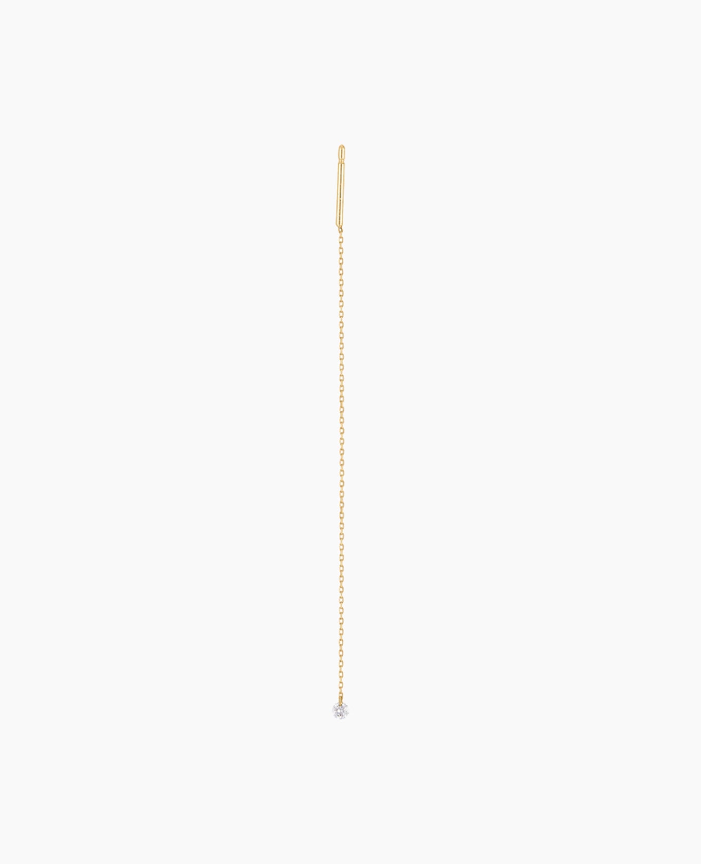 Mono Boucle d'oreille Danaé diamant chaîne