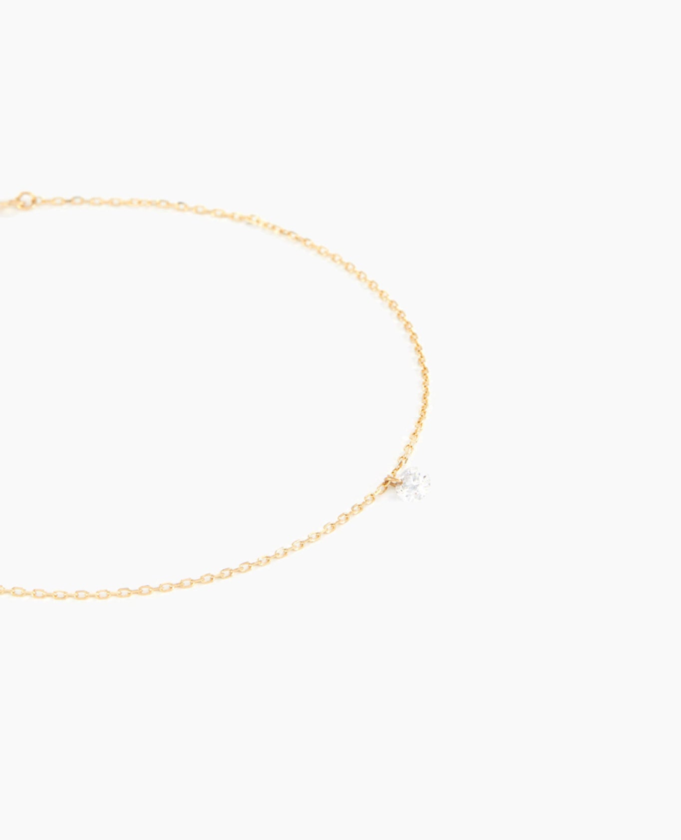 Bracelet élégant Danaé or blanc 18 carats avec diamant – Bijoux intemporels pour femme