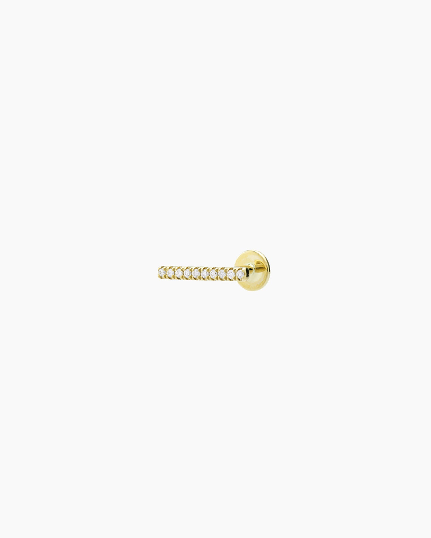 Piercing mini barre pavé