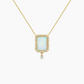 Collier Semi Precious Opale Blanche