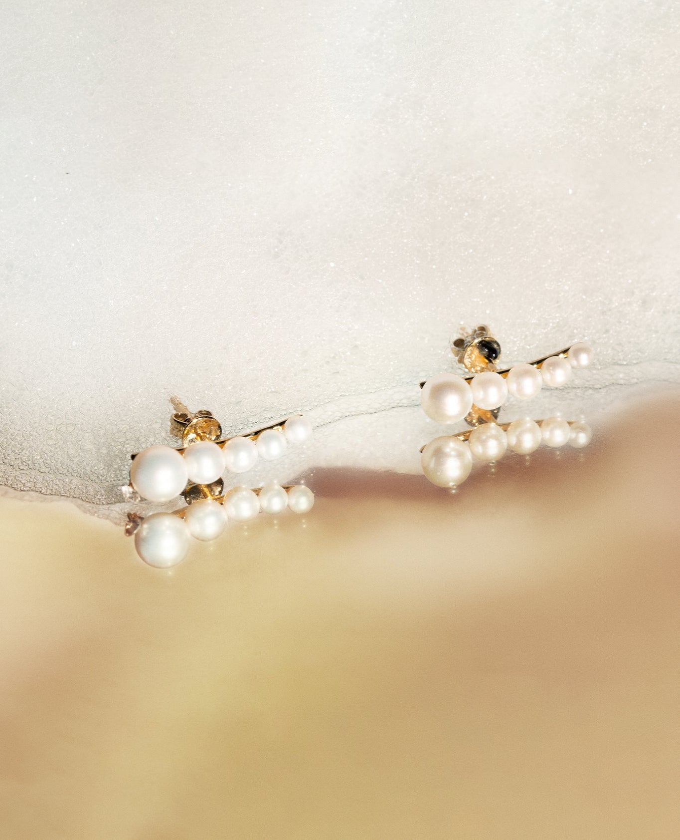 Mono Boucle d'oreille Aphrodite 5 perles