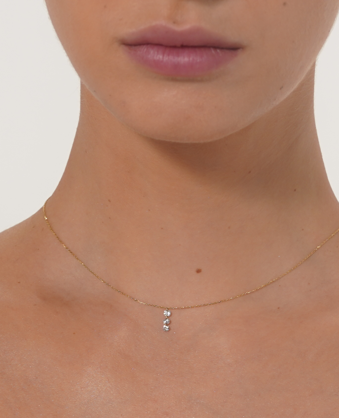 Collier Danaé trio diamants