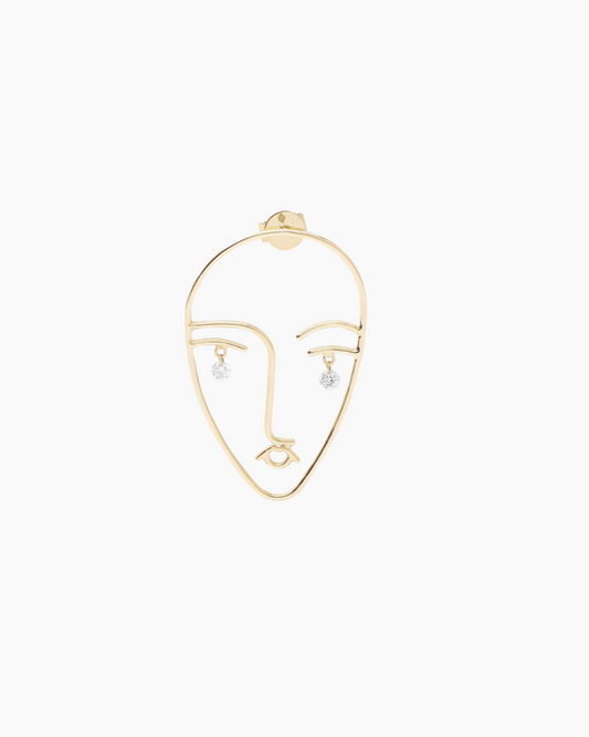 Boucle d'oreille Matisse 2 Diamants